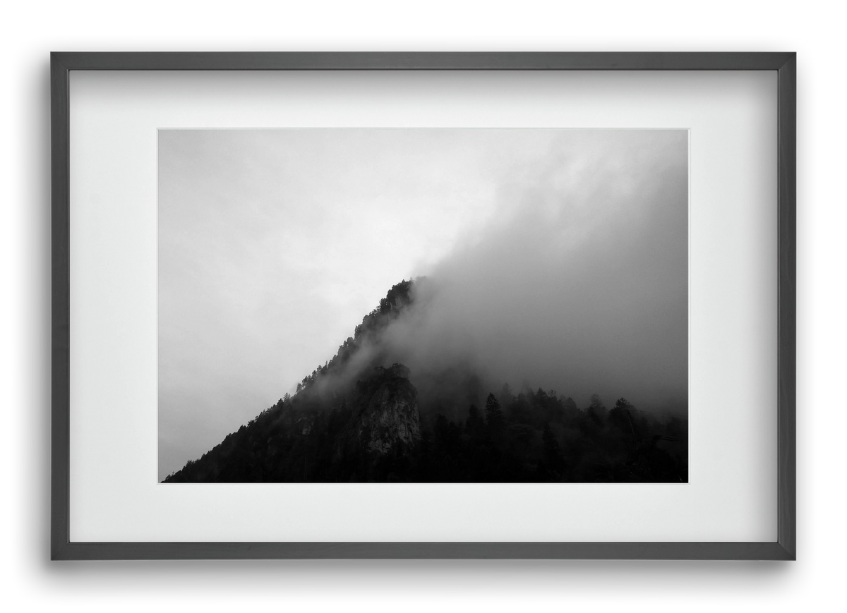 Alps, 60x40 cm (45x30 cm), Fekete keret, paszpartuval