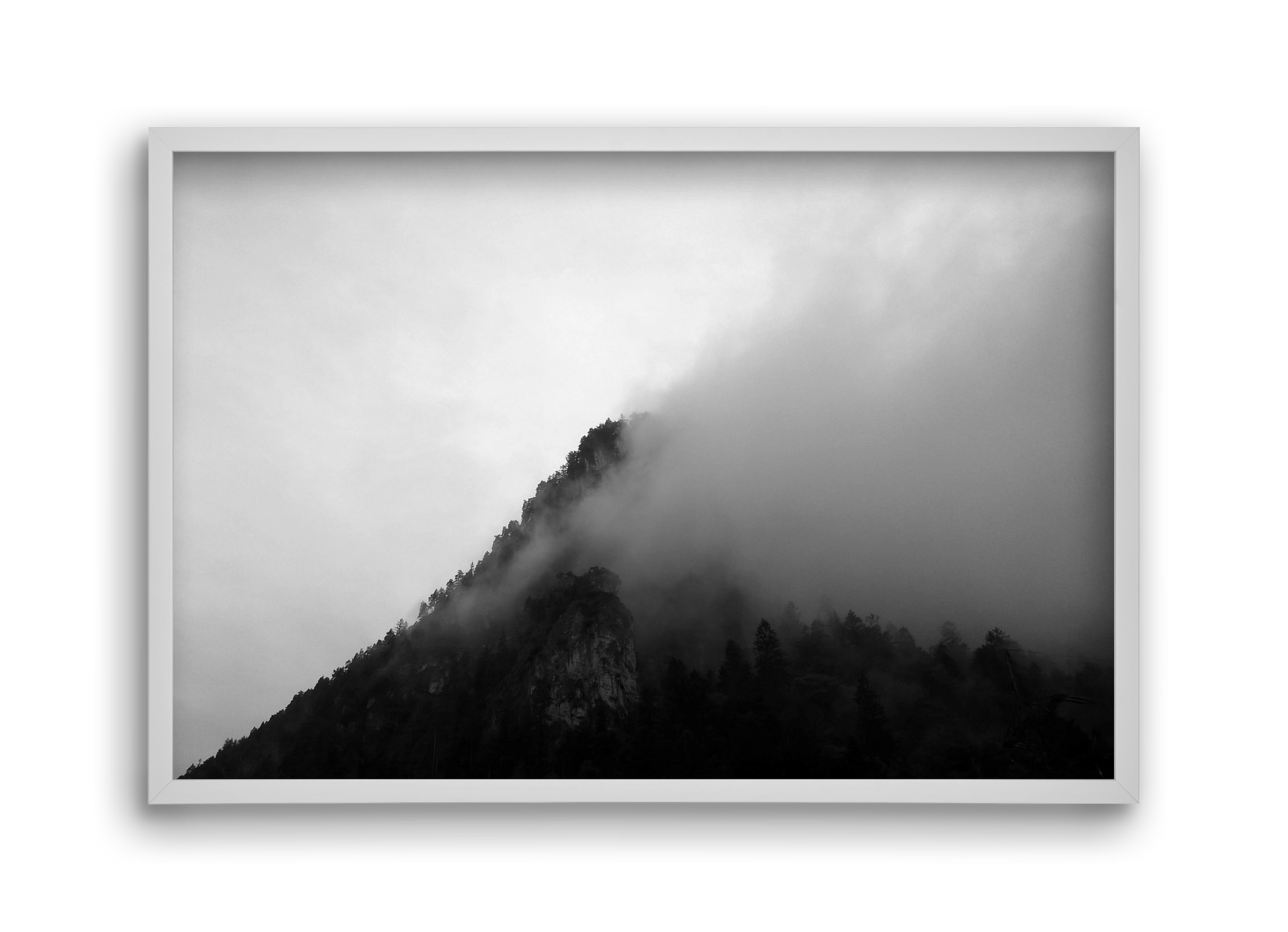 Alps, 45x30 cm (45x30 cm), Fehér keret