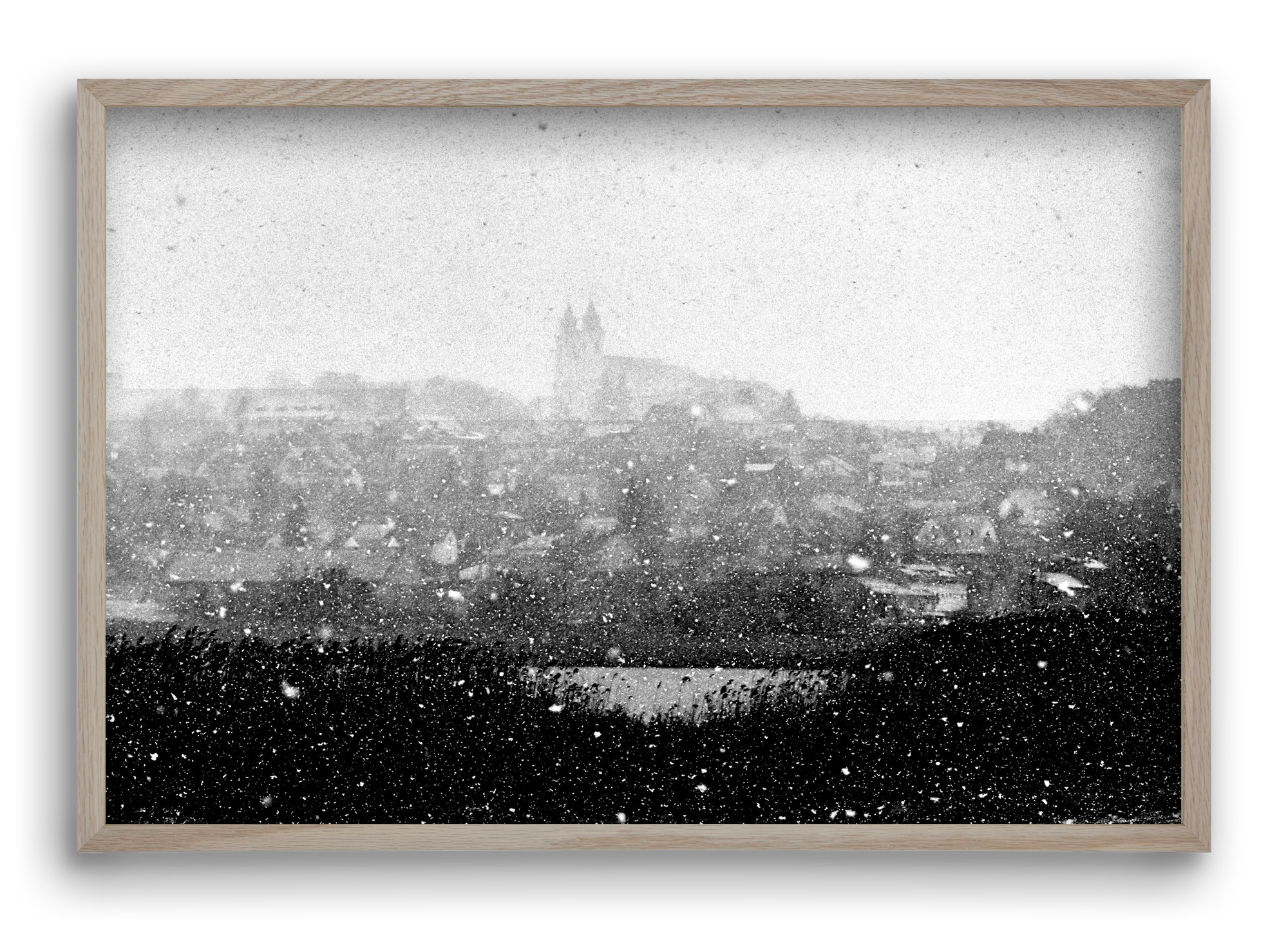 Tihany, 60x40 cm (60x40 cm), Tölgy keret