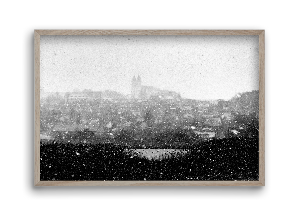 Tihany, 45x30 cm (45x30 cm), Tölgy keret