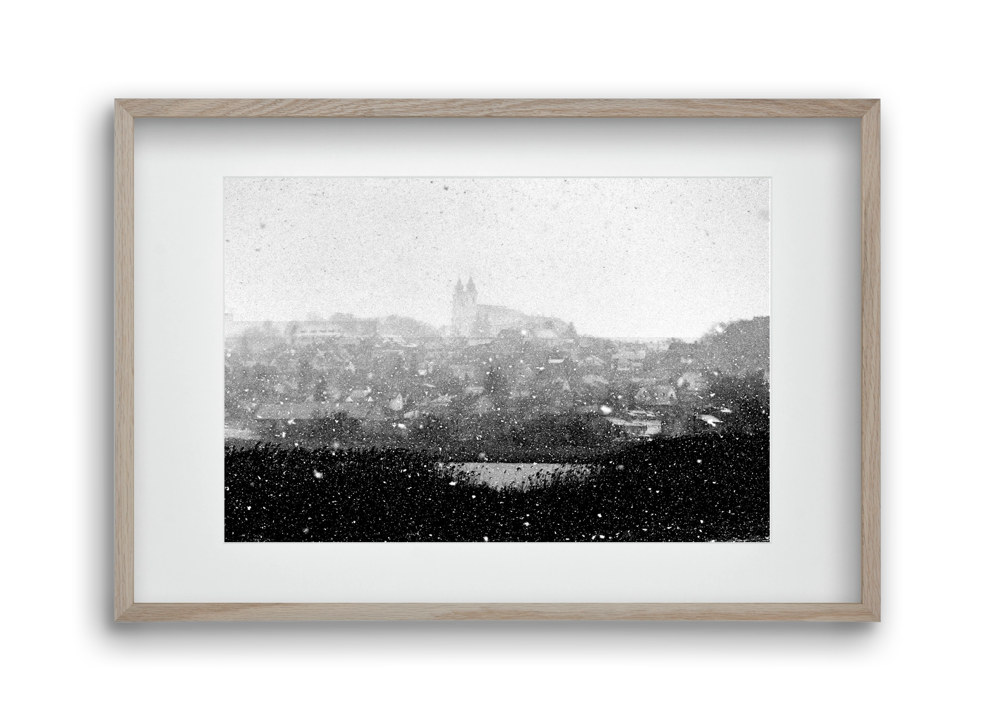 Tihany, 45x30 cm (30x20 cm), Tölgy keret, paszpartuval