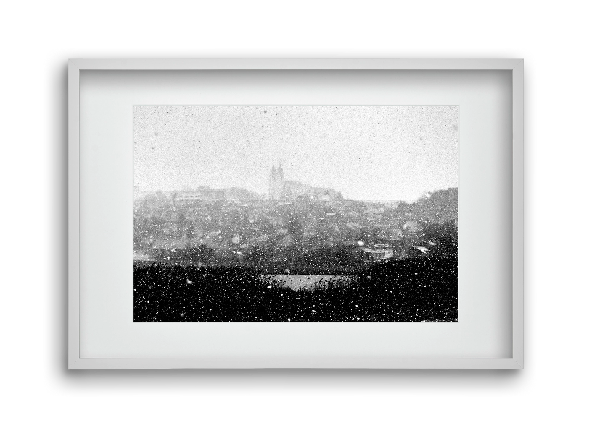 Tihany, 45x30 cm (30x20 cm), Fehér keret, paszpartuval