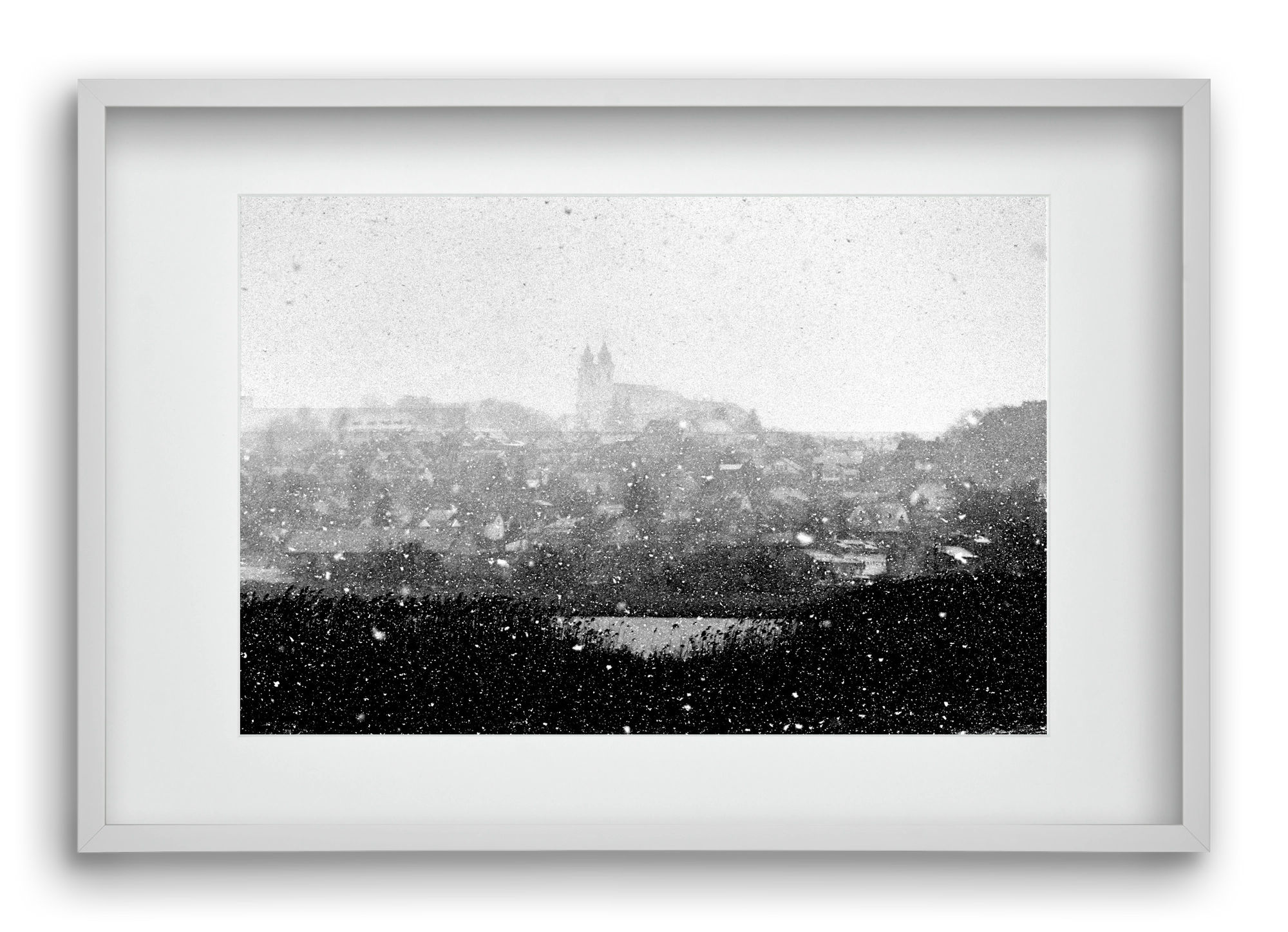 Tihany, 60x40 cm (45x30 cm), Fehér keret, paszpartuval