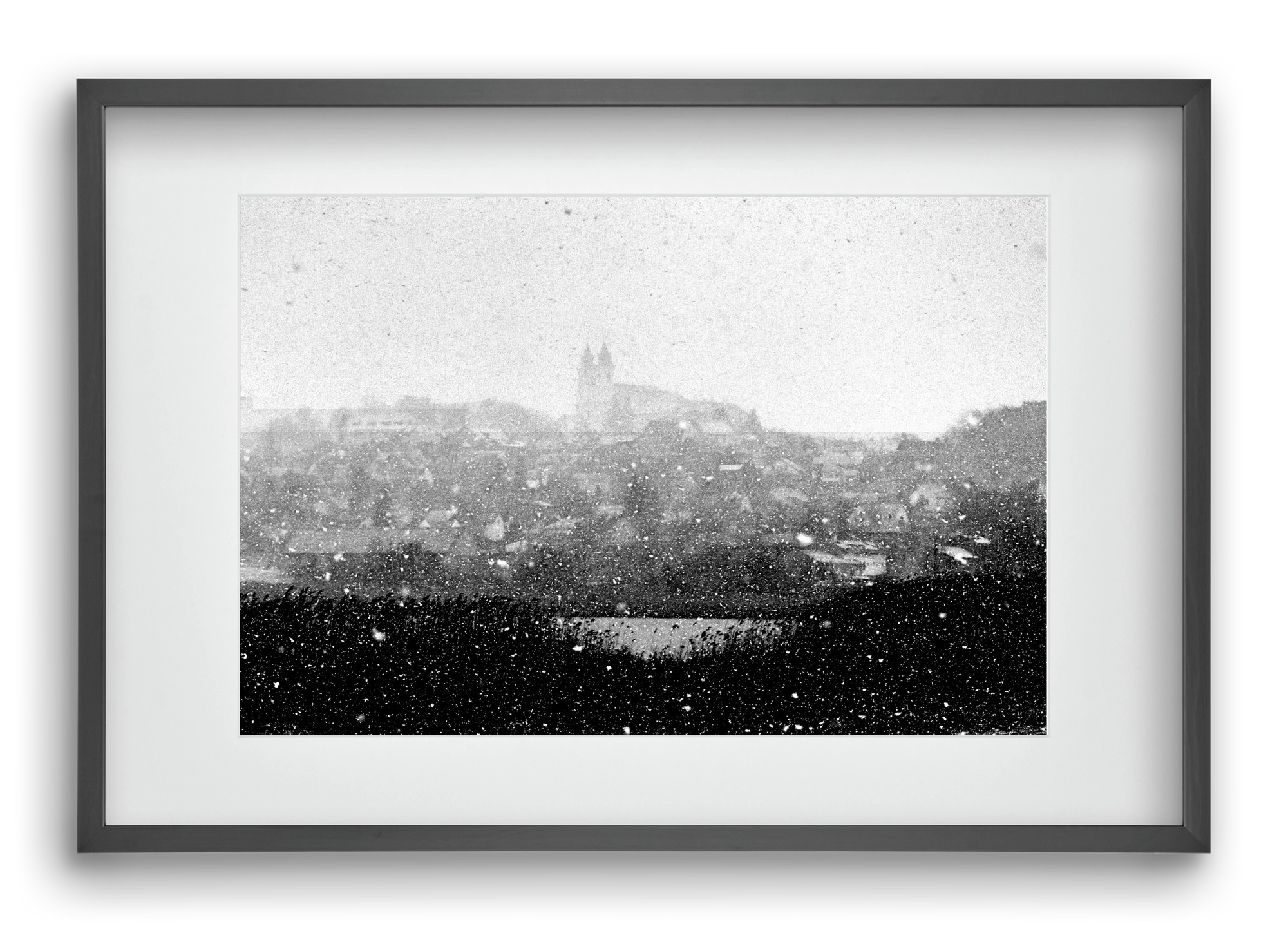 Tihany, 60x40 cm (45x30 cm), Fekete keret, paszpartuval