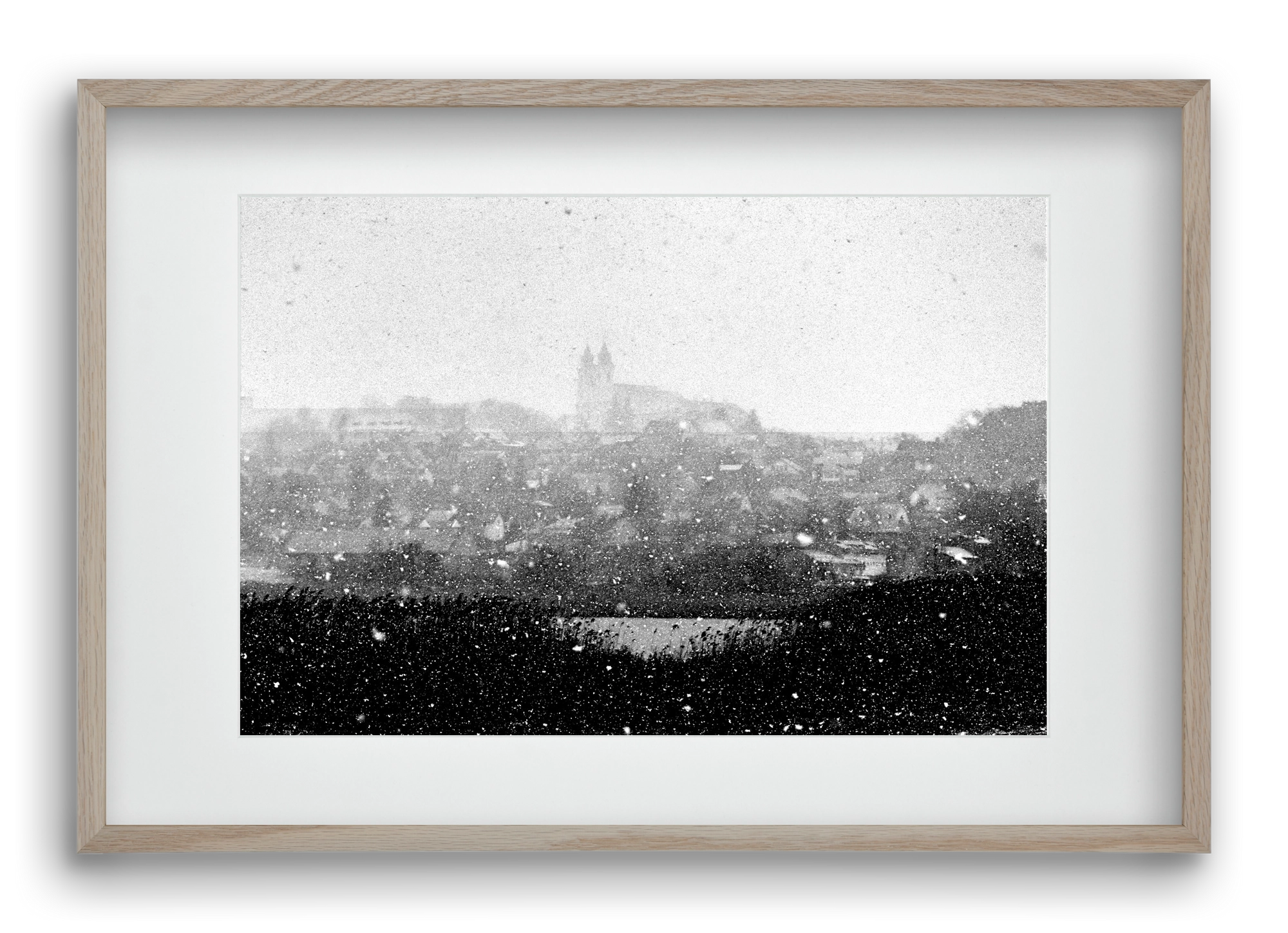 Tihany, 60x40 cm (45x30 cm), Tölgy keret, paszpartuval