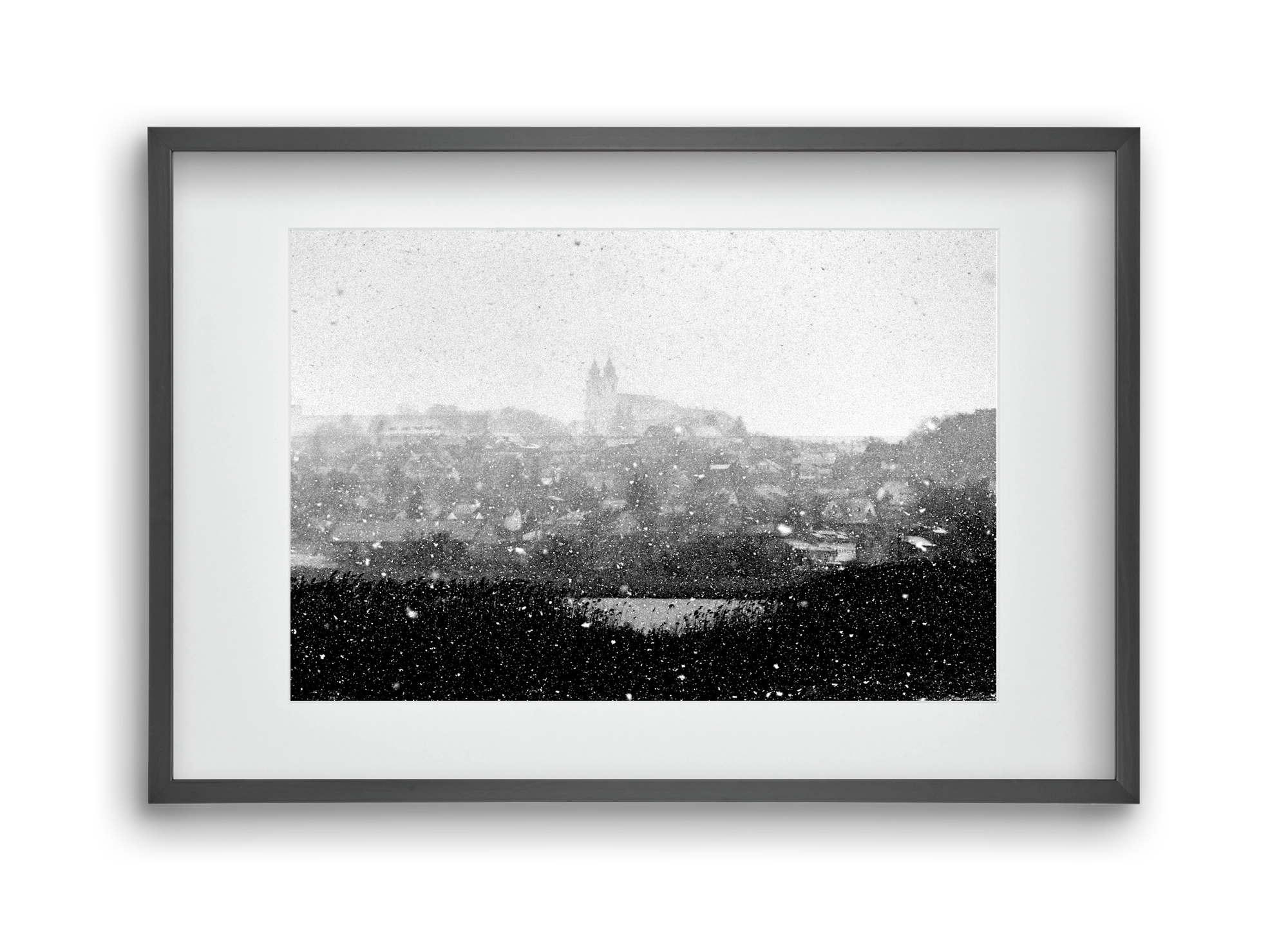 Tihany, 45x30 cm (30x20 cm), Fekete keret, paszpartuval