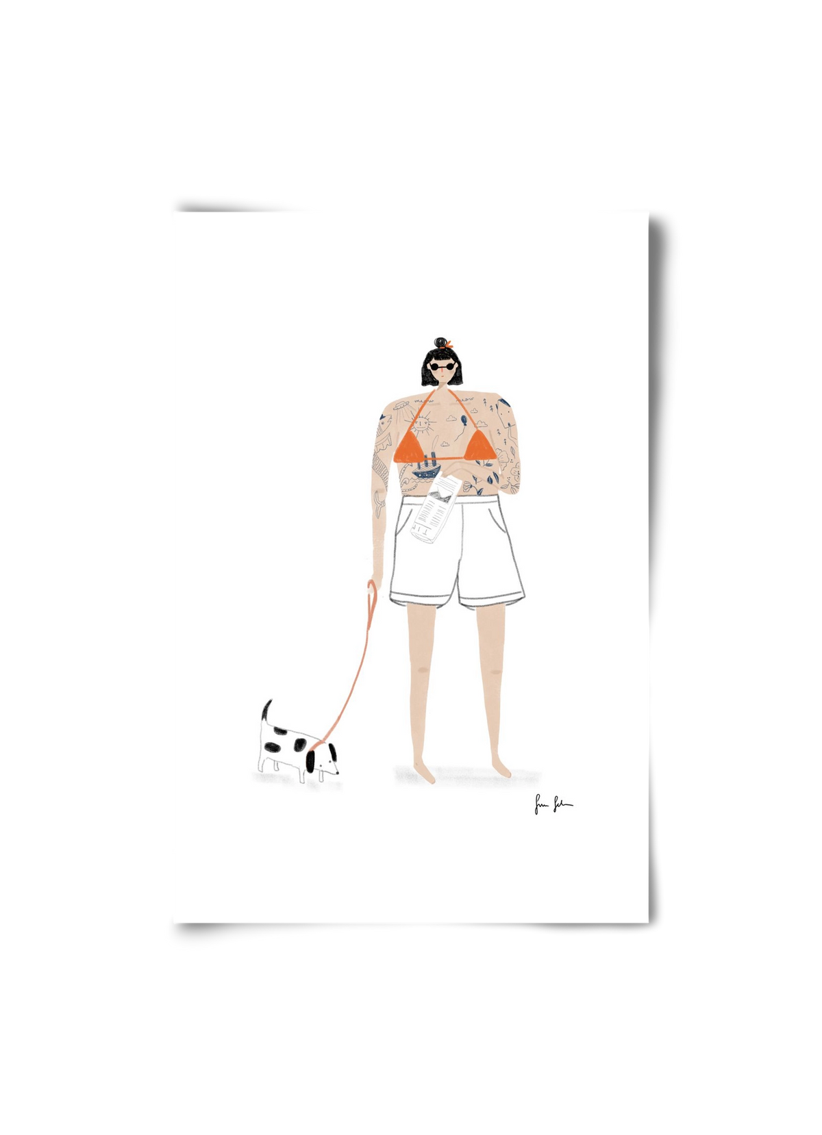 Zoé és Menyét úr, 20x30 cm, Keret nélkül