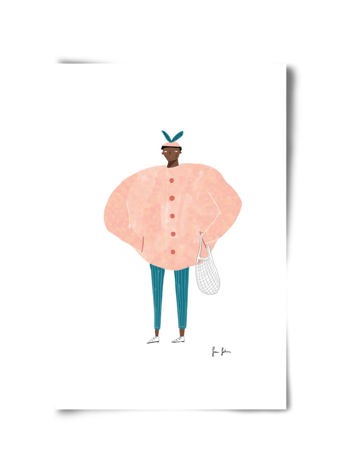 Boris bevásárolni megy, 30x45 cm, Keret nélkül