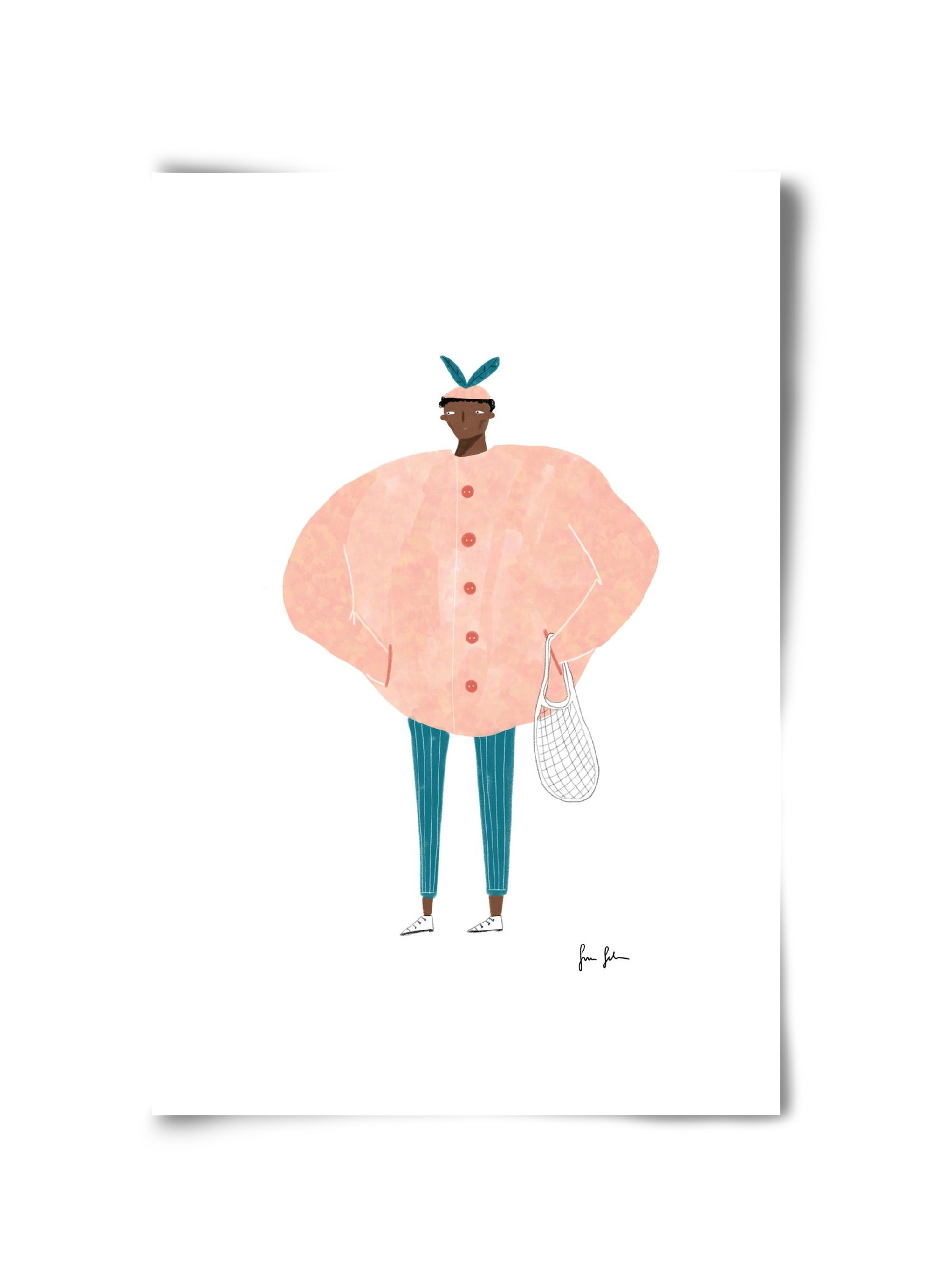 Boris bevásárolni megy, 30x45 cm, Keret nélkül