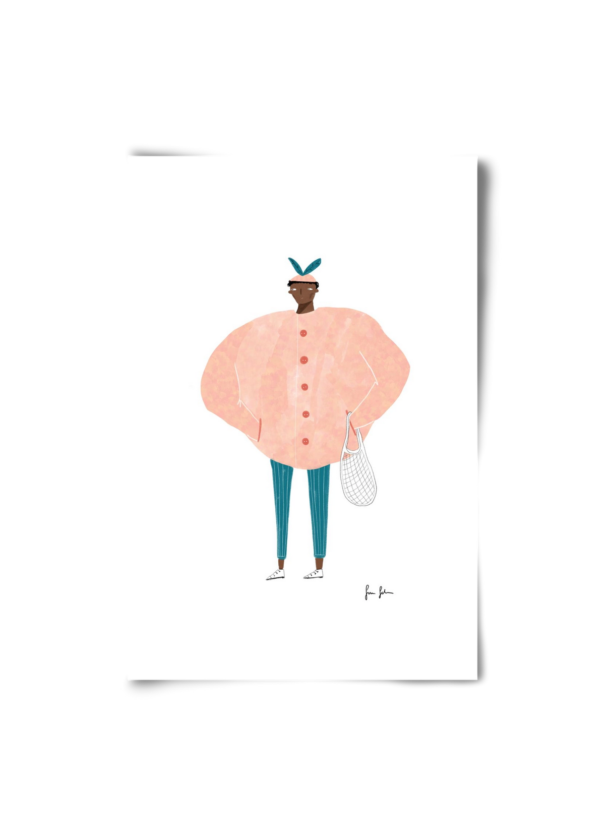 Boris bevásárolni megy, 20x30 cm, Keret nélkül