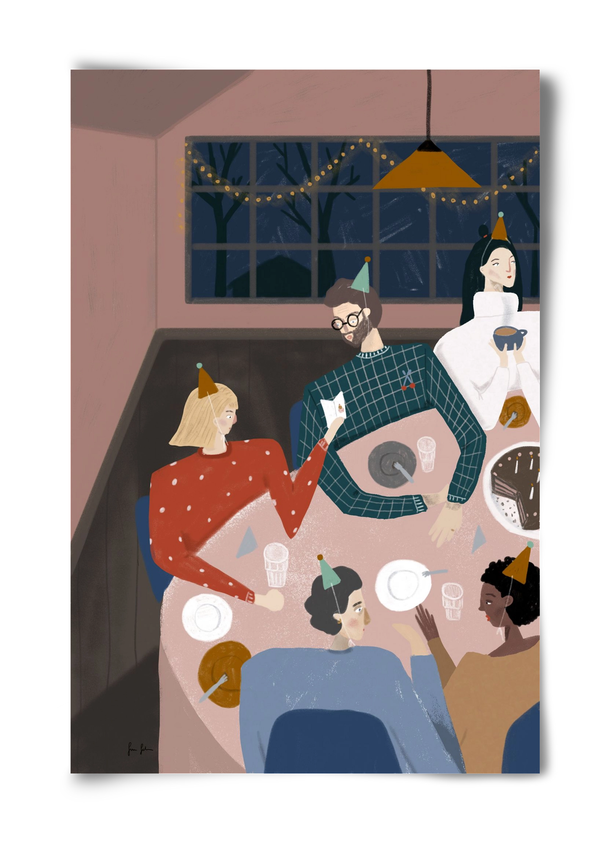 Szülinapozás, 40x60 cm, Keret nélkül