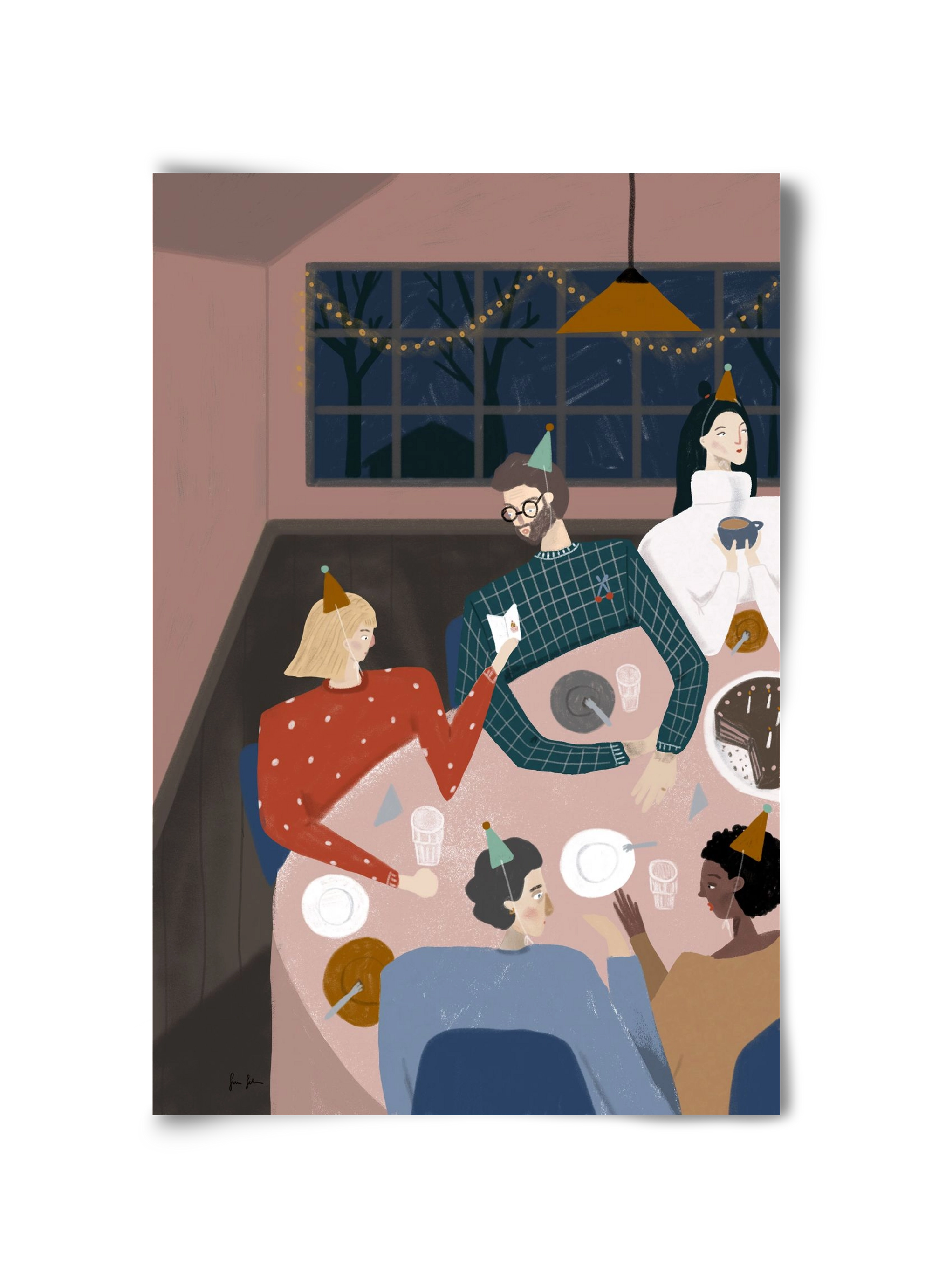 Szülinapozás, 30x45 cm, Keret nélkül