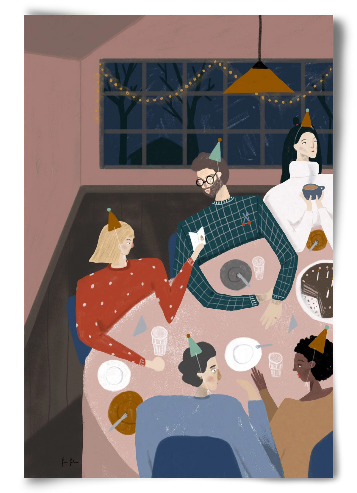 Szülinapozás, 60x90 cm, Keret nélkül