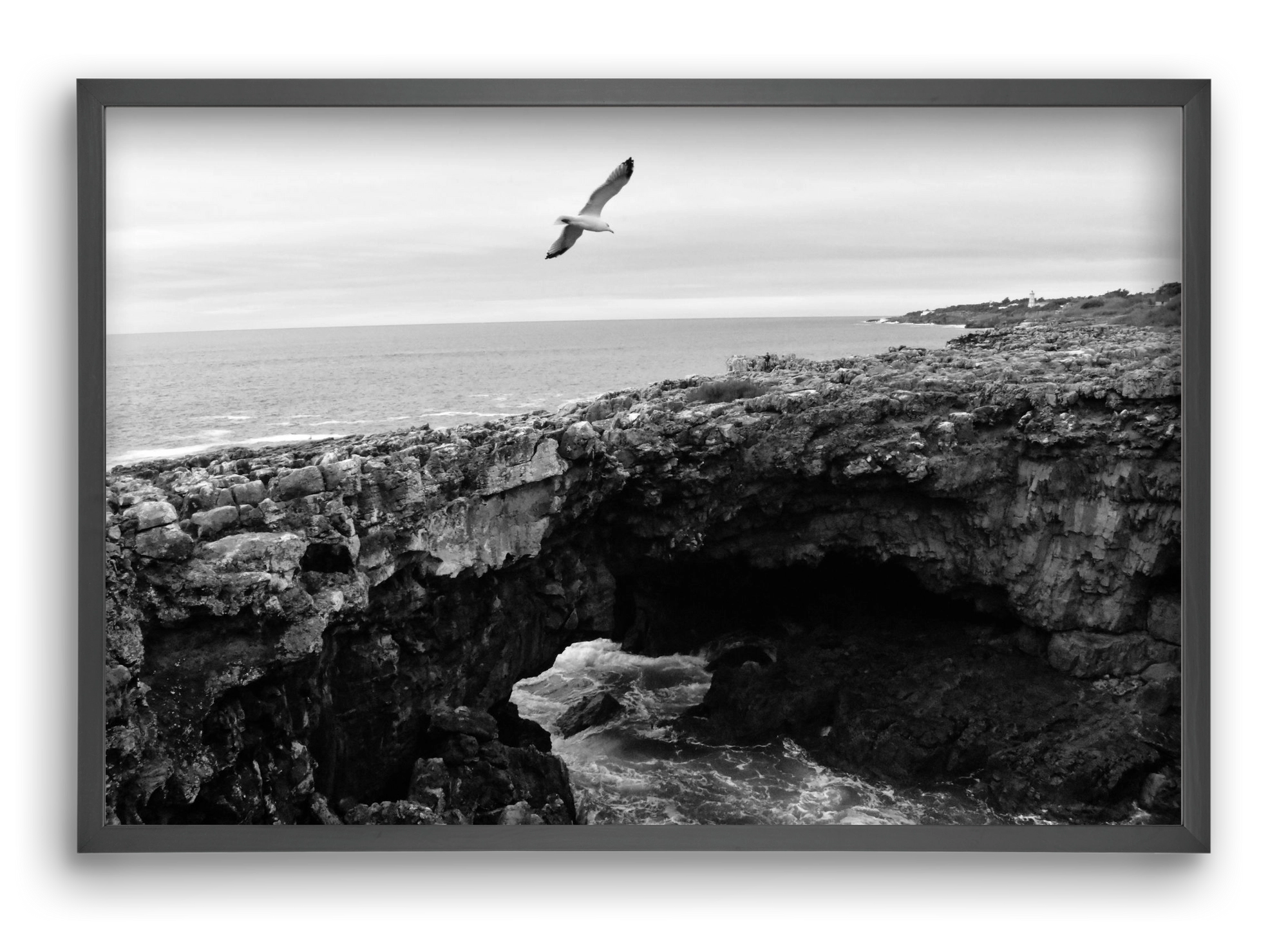 Inferno , 60x40 cm (60x40 cm), Fekete keret