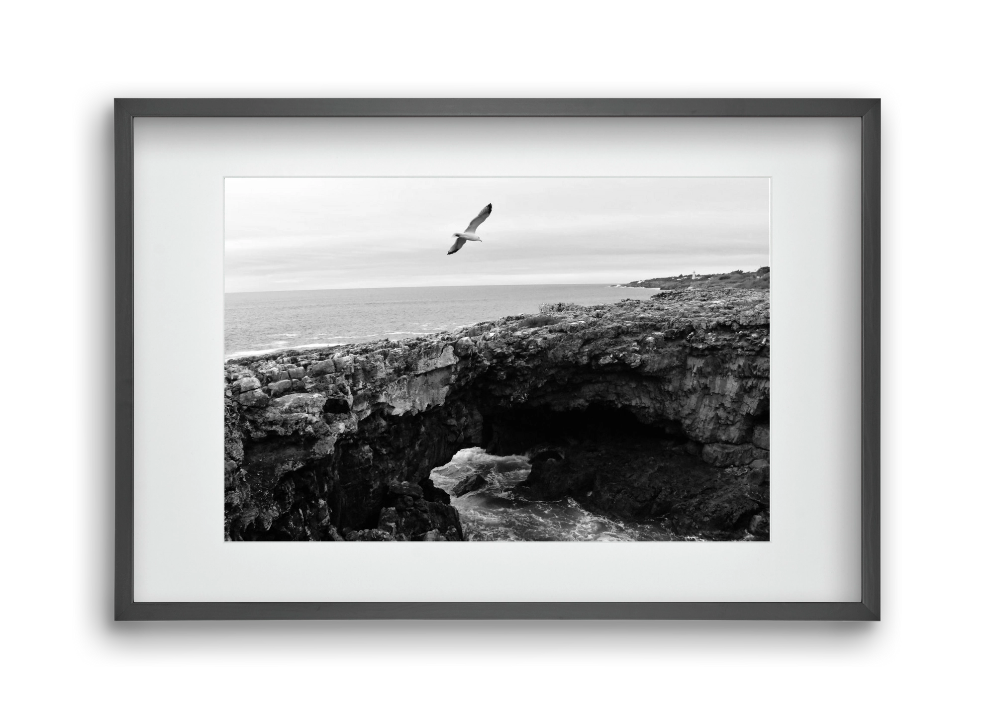 Inferno , 45x30 cm (30x20 cm), Fekete keret, paszpartuval