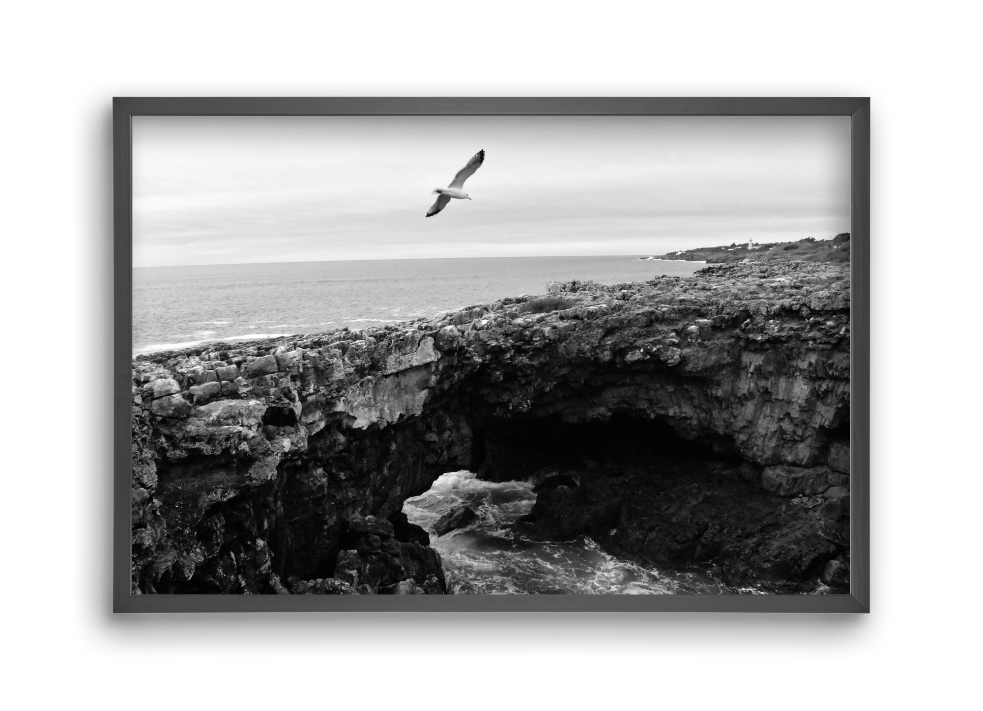 Inferno , 45x30 cm (45x30 cm), Fekete keret