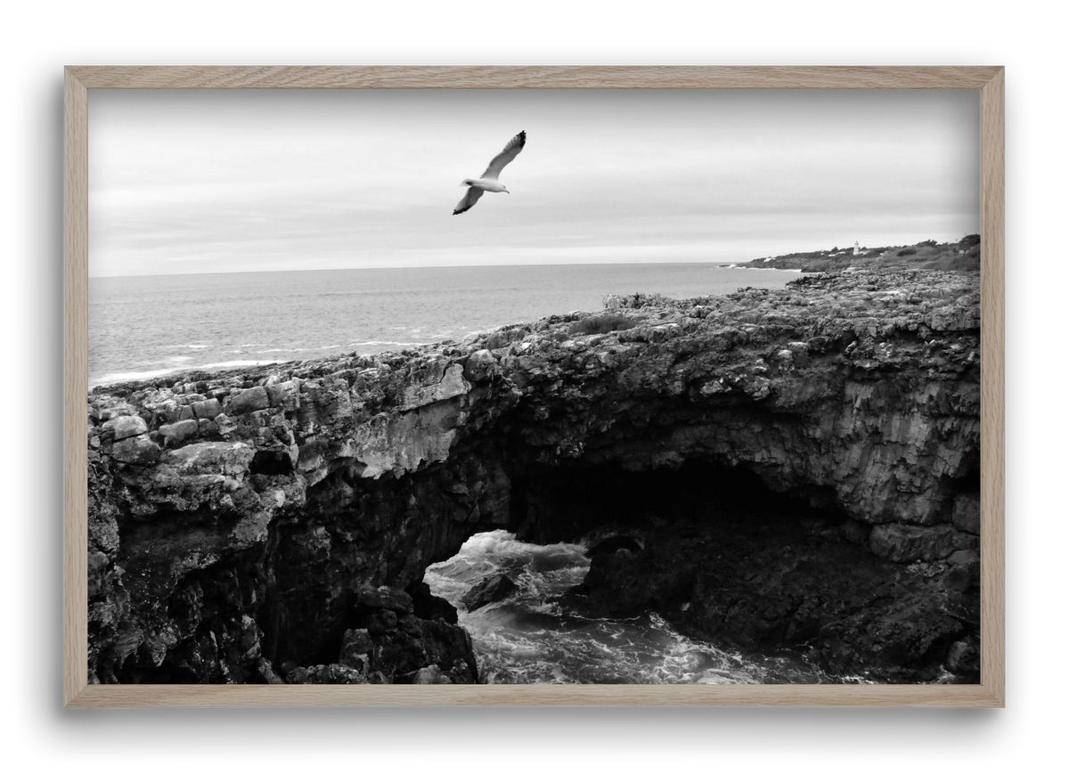 Inferno , 60x40 cm (60x40 cm), Tölgy keret