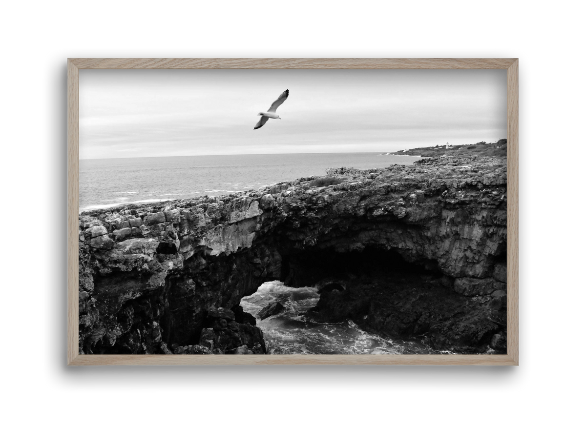 Inferno , 45x30 cm (45x30 cm), Tölgy keret