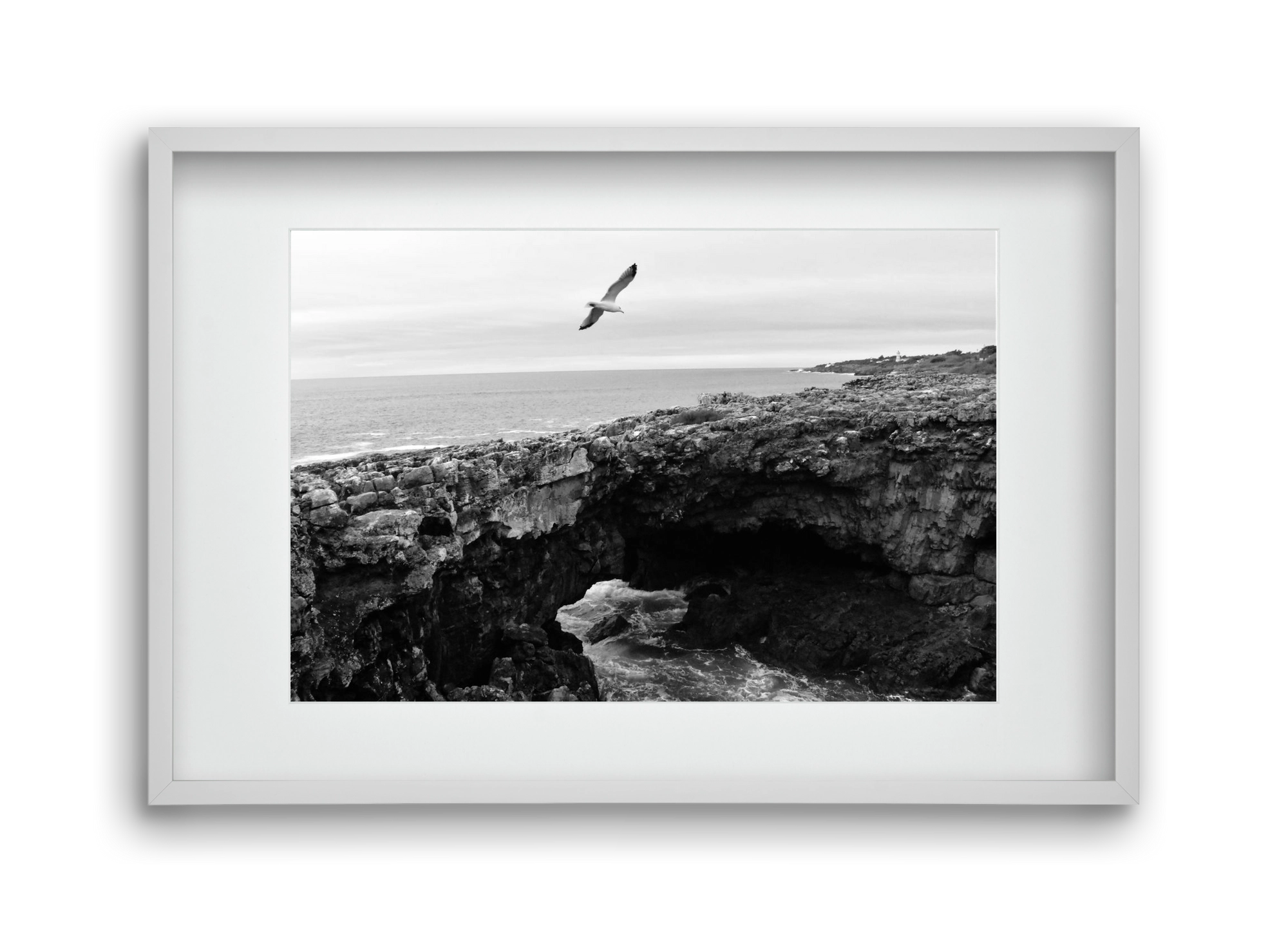 Inferno , 45x30 cm (30x20 cm), Fehér keret, paszpartuval