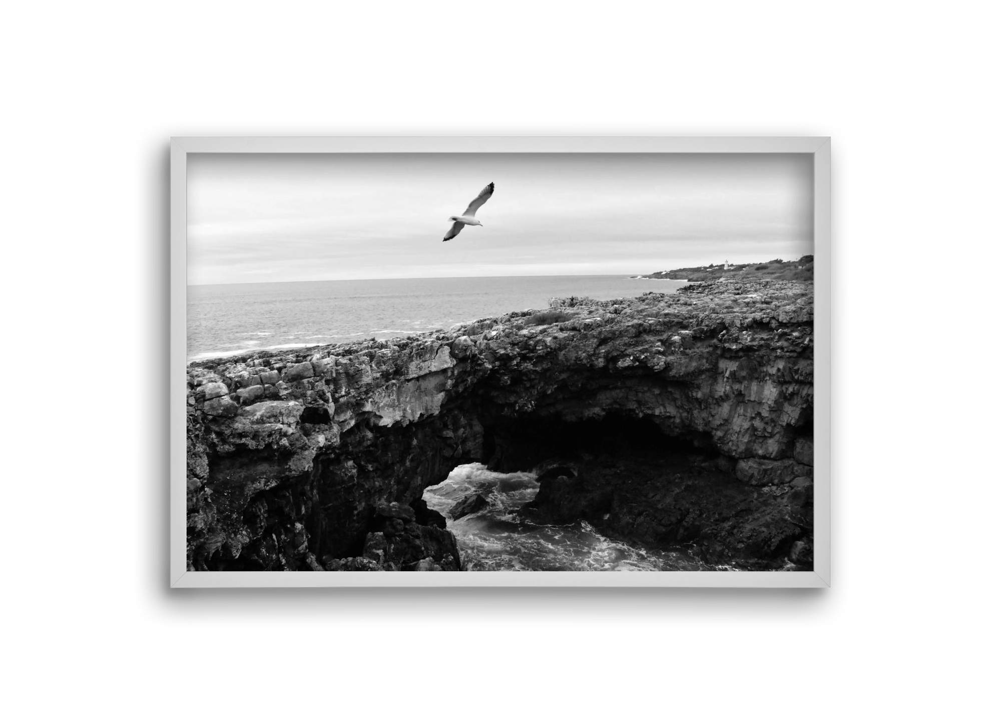 Inferno , 30x20 cm (30x20 cm), Fehér keret