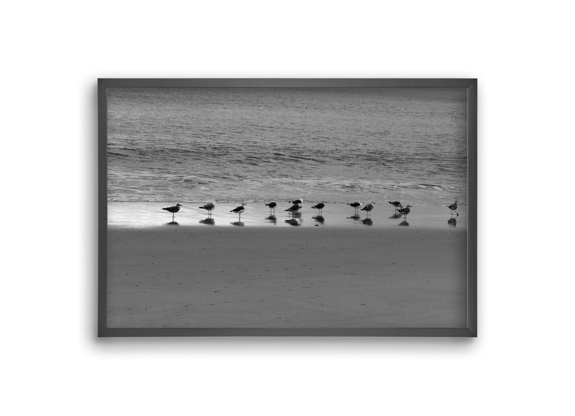 Silver part, 30x20 cm (30x20 cm), Fekete keret