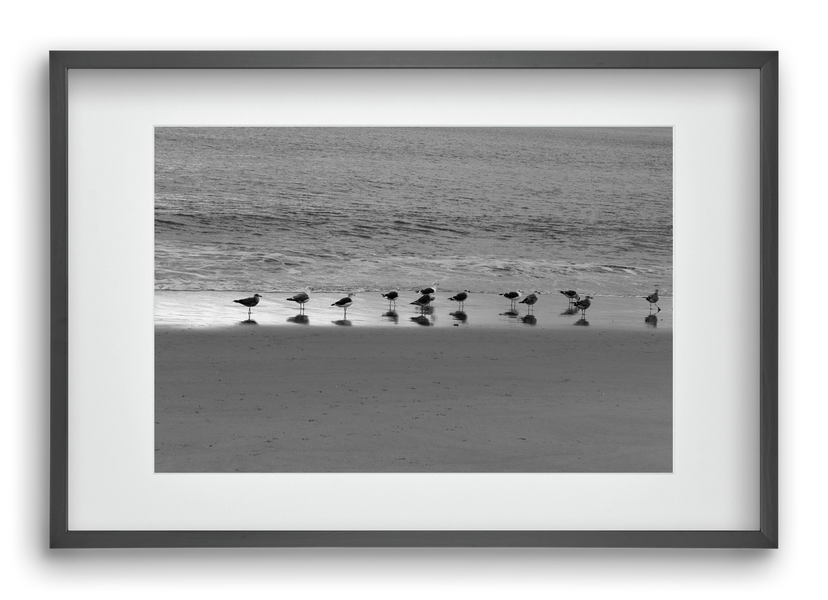 Silver part, 60x40 cm (45x30 cm), Fekete keret, paszpartuval