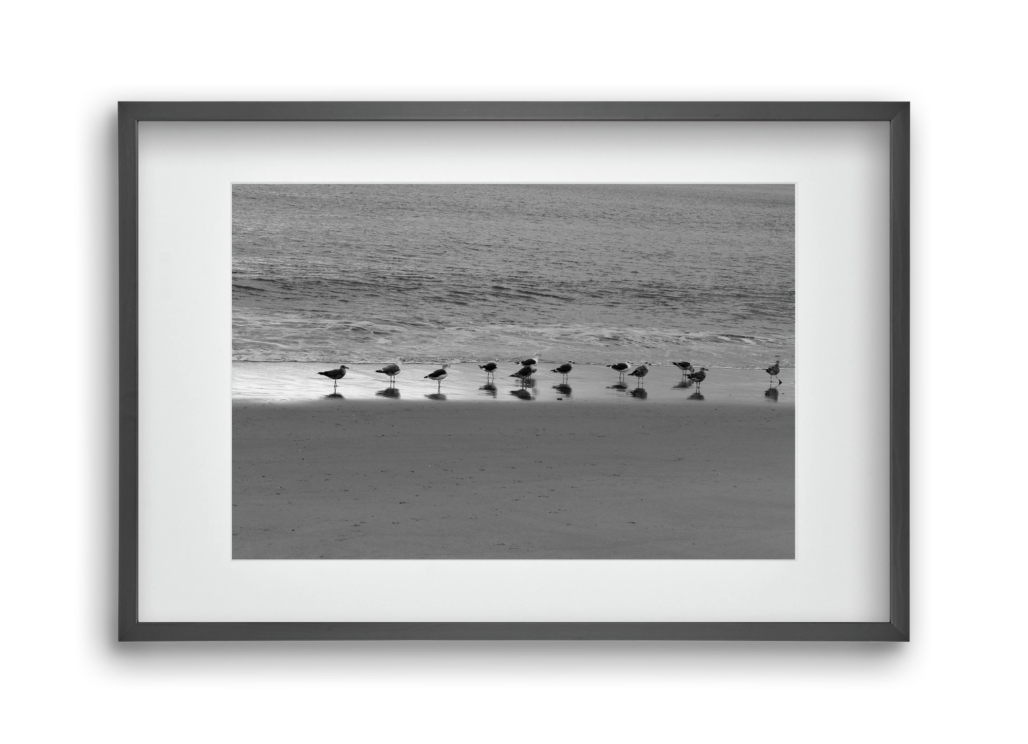 Silver part, 45x30 cm (30x20 cm), Fekete keret, paszpartuval