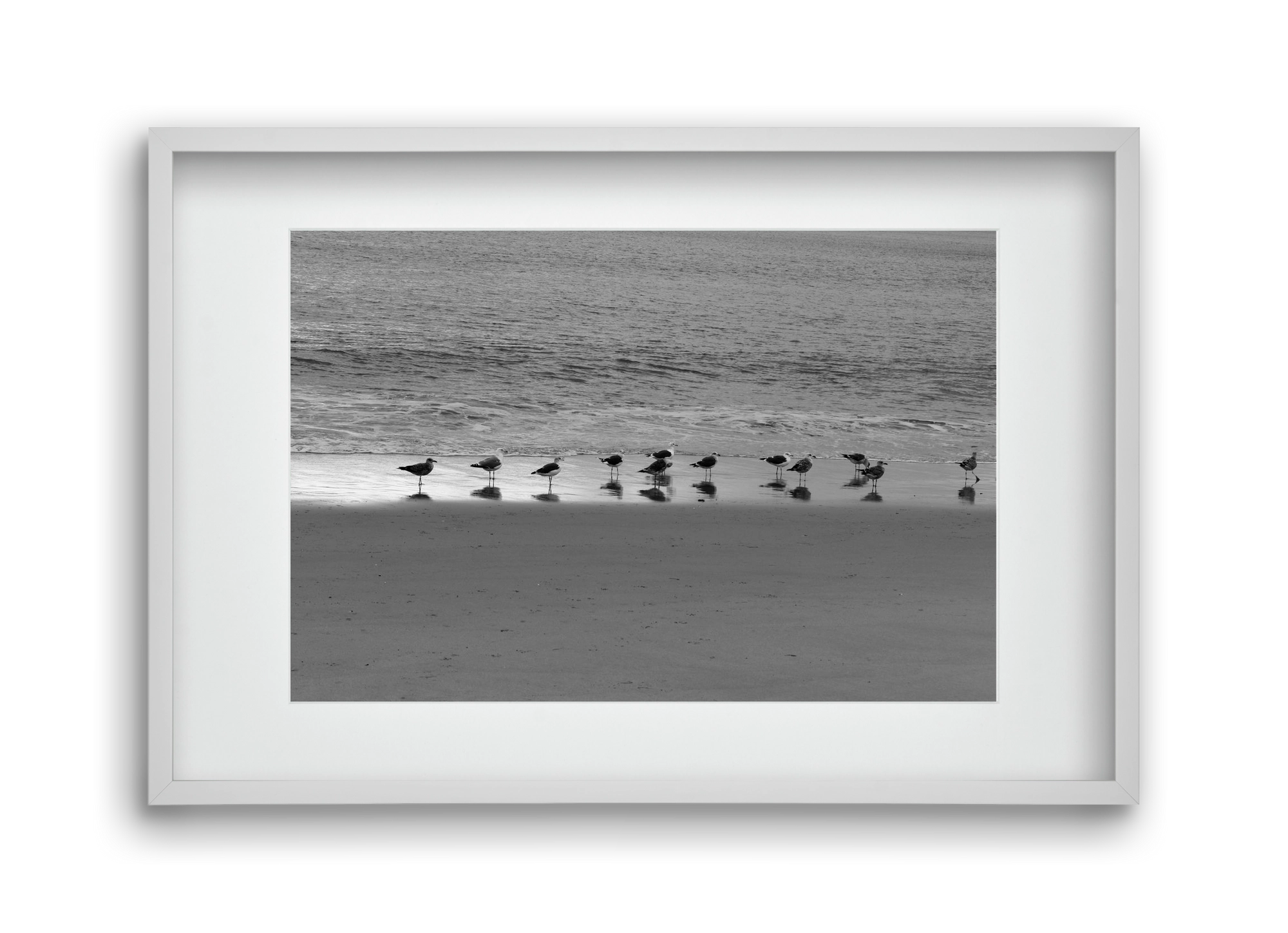 Silver part, 45x30 cm (30x20 cm), Fehér keret, paszpartuval