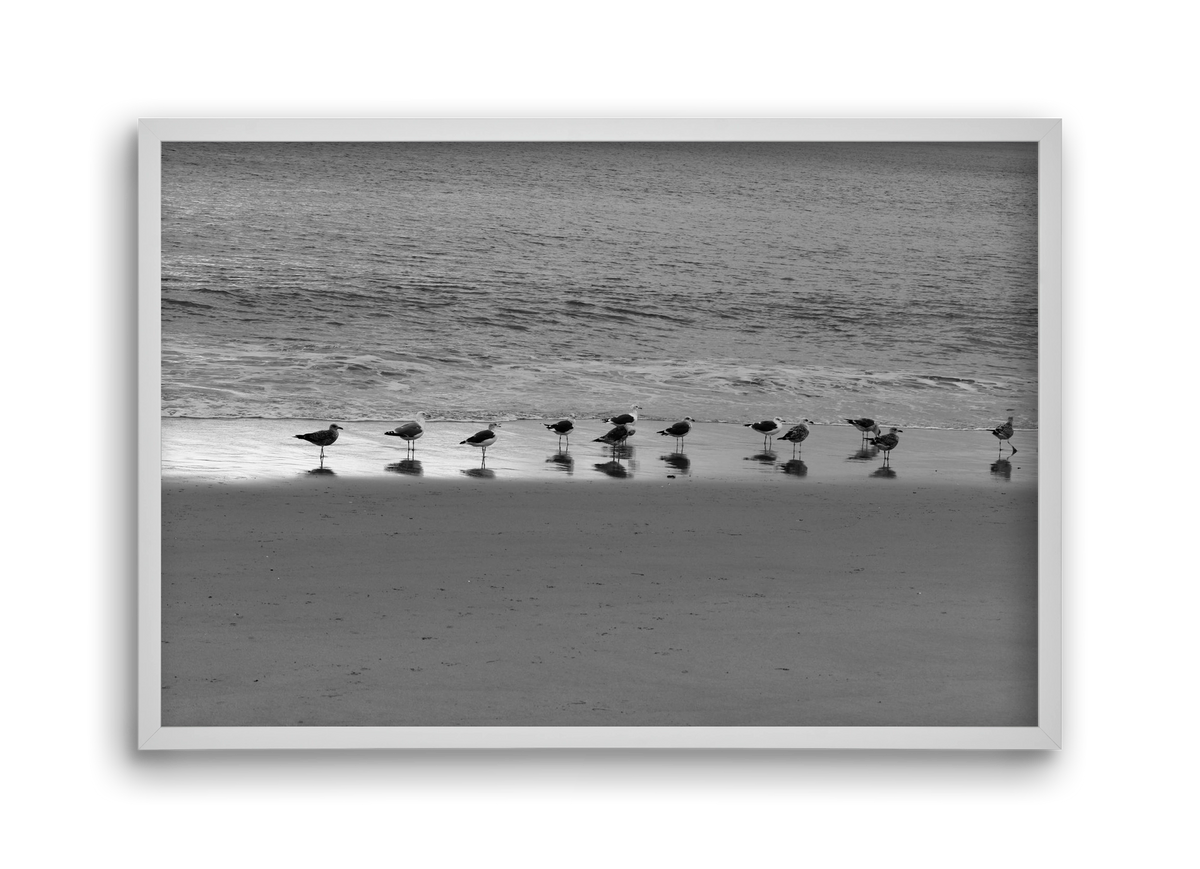 Silver part, 45x30 cm (45x30 cm), Fehér keret