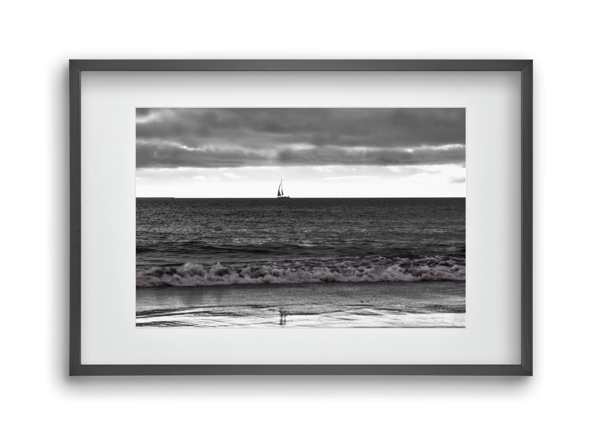 Loa, 45x30 cm (30x20 cm), Fekete keret, paszpartuval