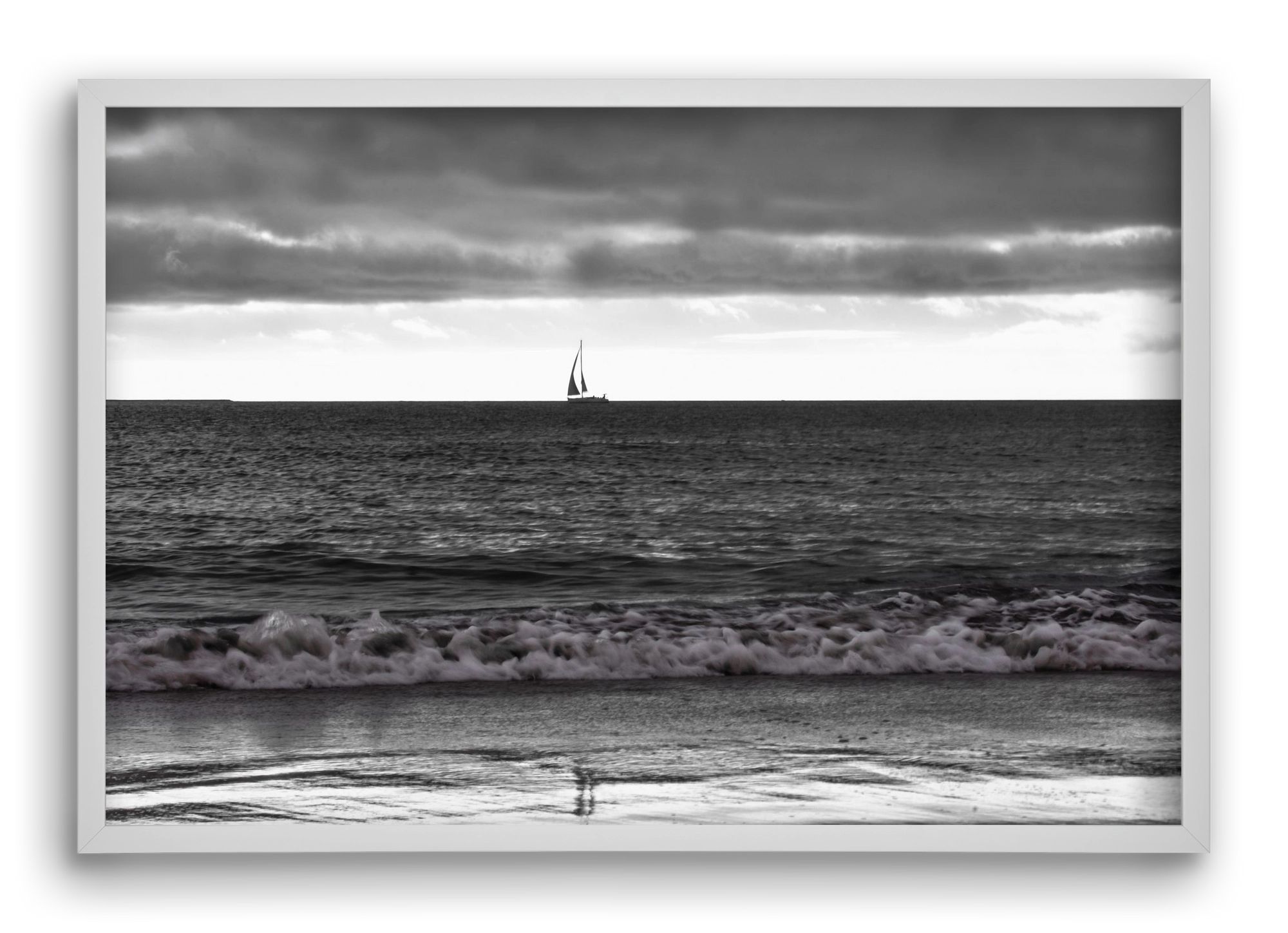 Loa, 60x40 cm (60x40 cm), Fehér keret