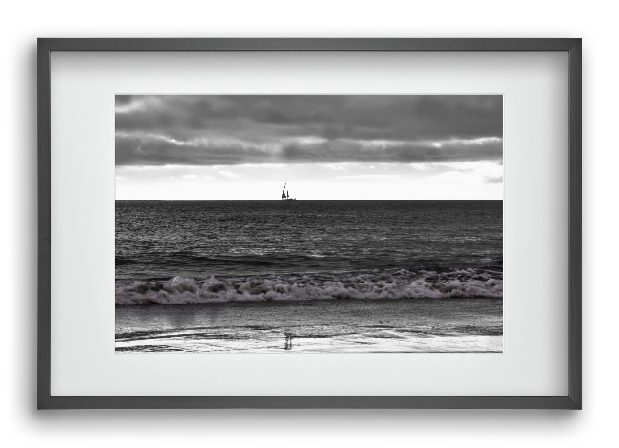 Loa, 60x40 cm (45x30 cm), Fekete keret, paszpartuval