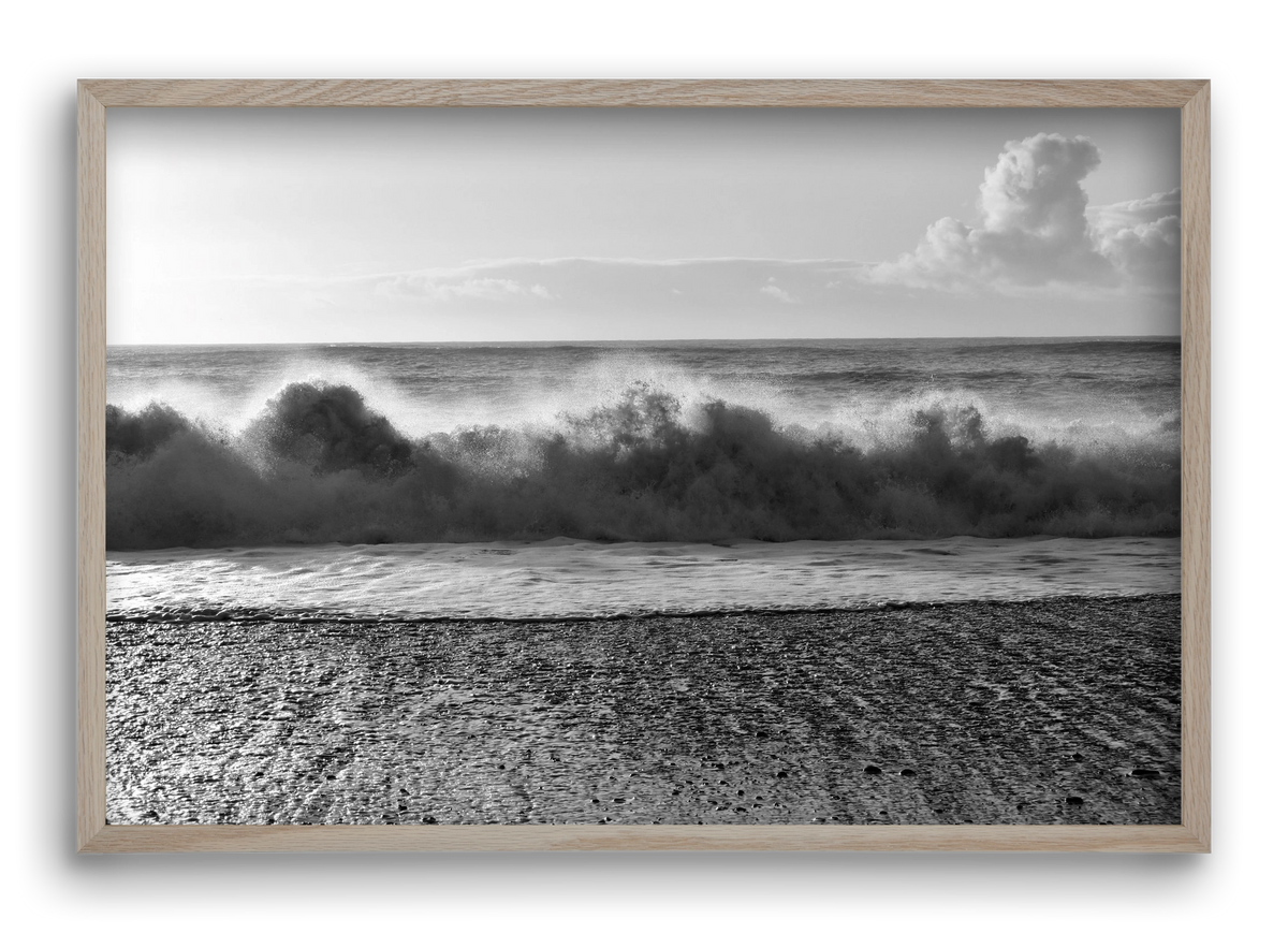 Waves, 60x40 cm (60x40 cm), Tölgy keret