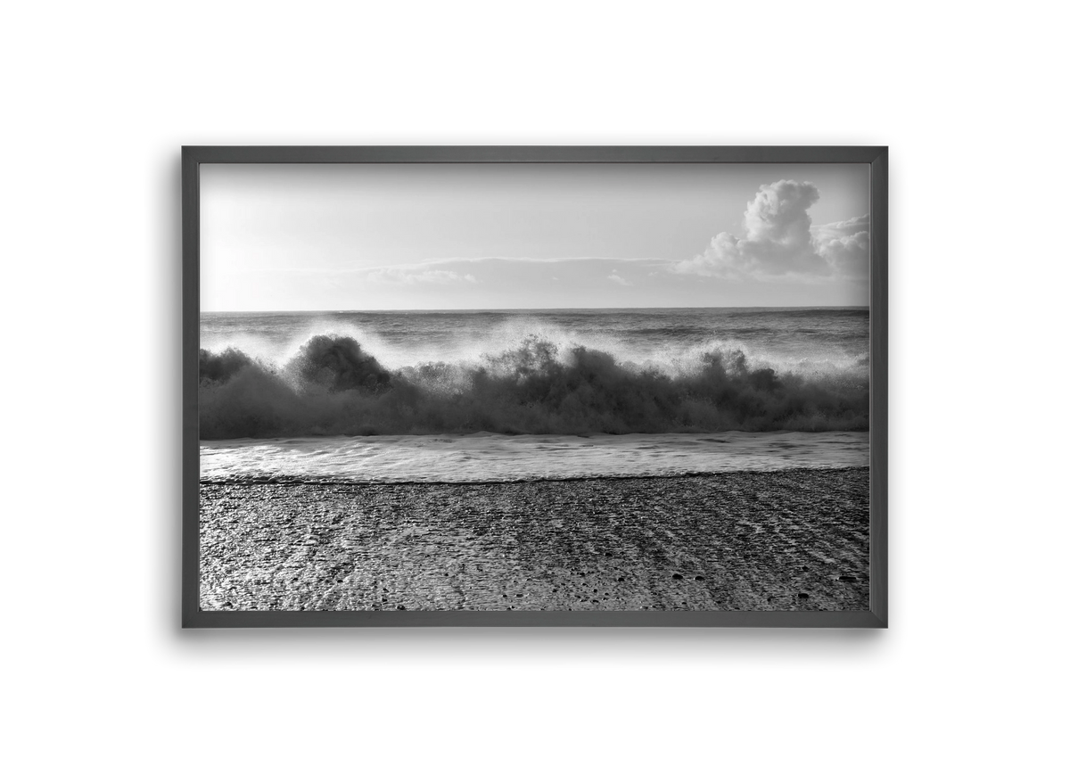 Waves, 30x20 cm (30x20 cm), Fekete keret