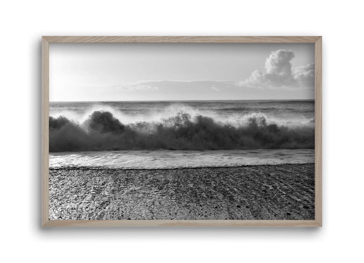 Waves, 45x30 cm (45x30 cm), Tölgy keret