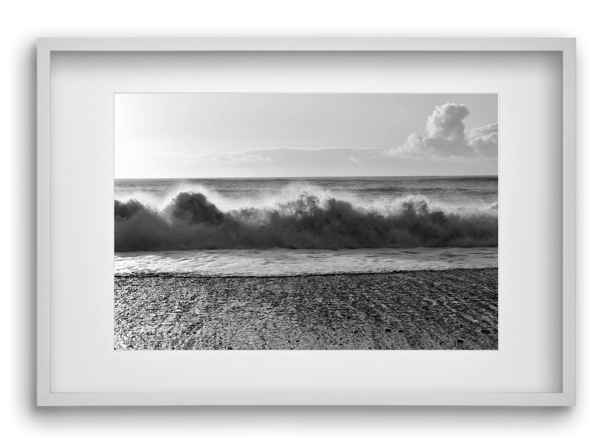 Waves, 60x40 cm (45x30 cm), Fehér keret, paszpartuval