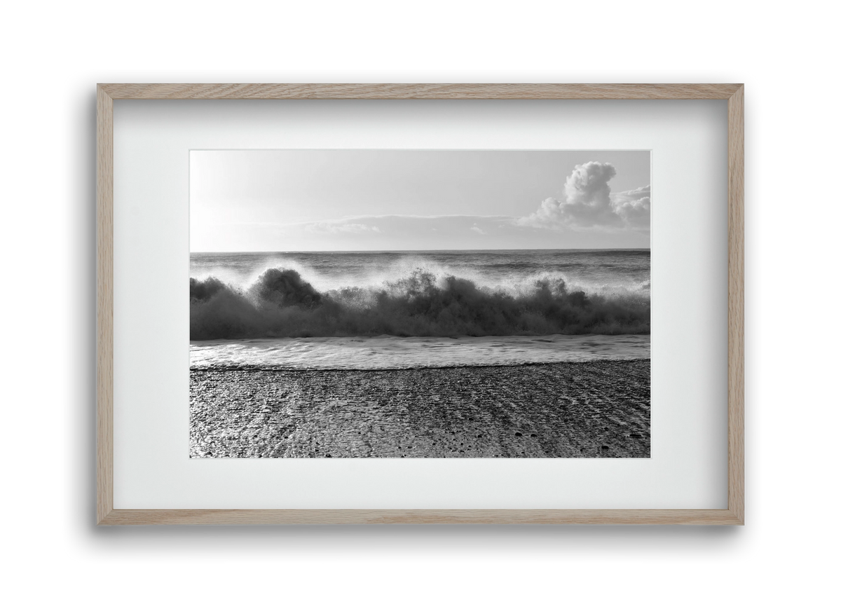 Waves, 45x30 cm (30x20 cm), Tölgy keret, paszpartuval