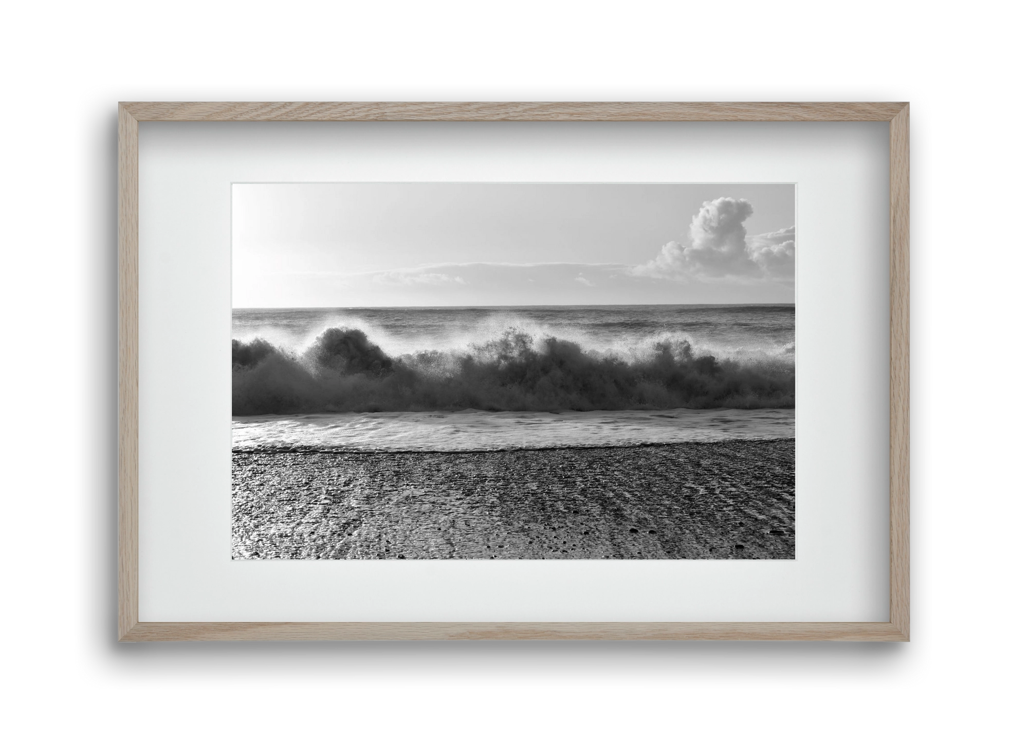 Waves, 45x30 cm (30x20 cm), Tölgy keret, paszpartuval