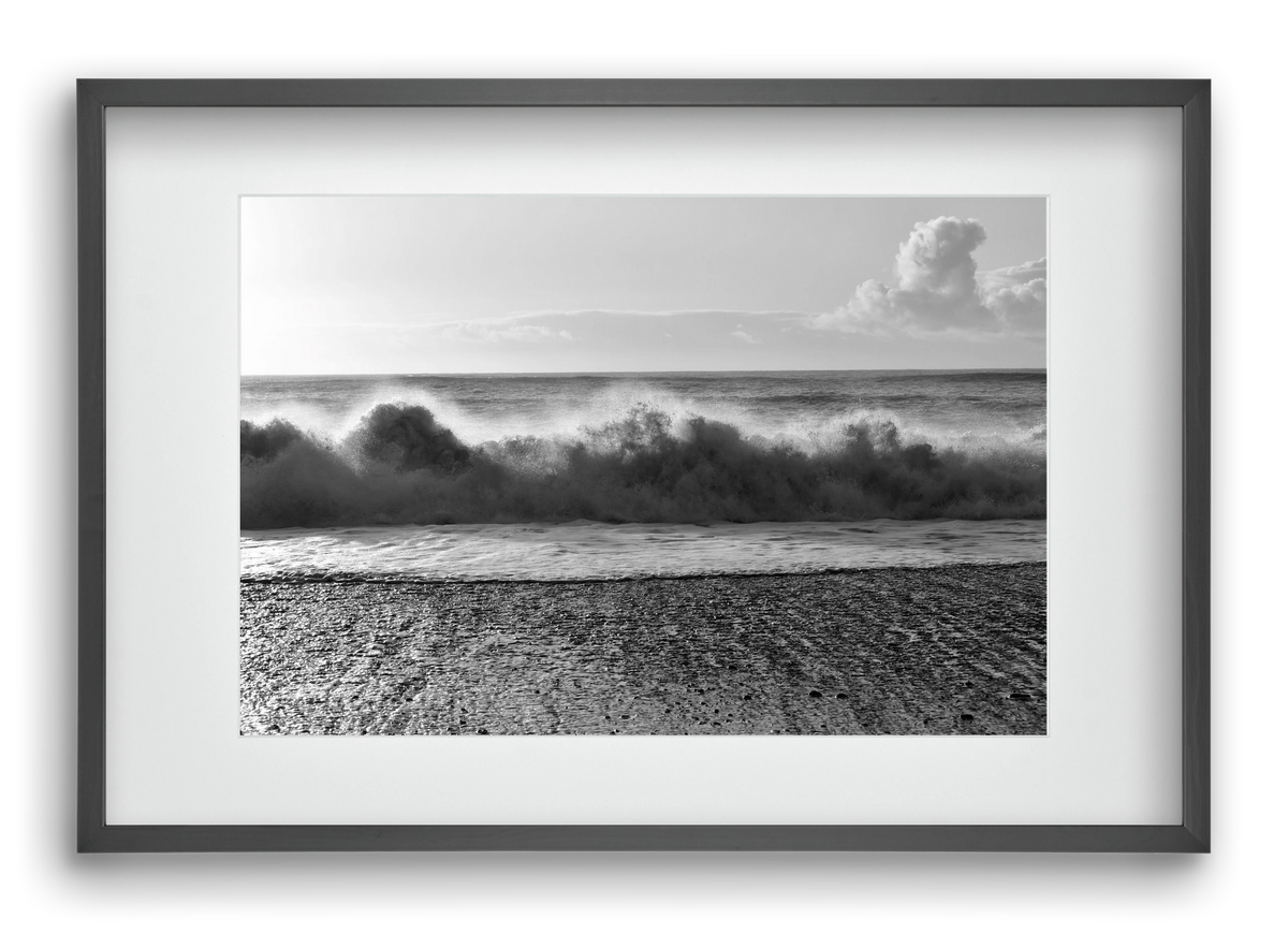 Waves, 60x40 cm (45x30 cm), Fekete keret, paszpartuval