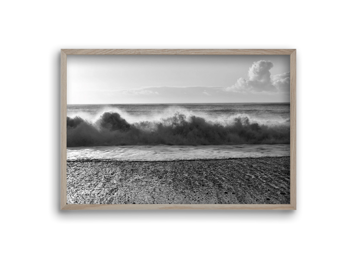 Waves, 30x20 cm (30x20 cm), Tölgy keret