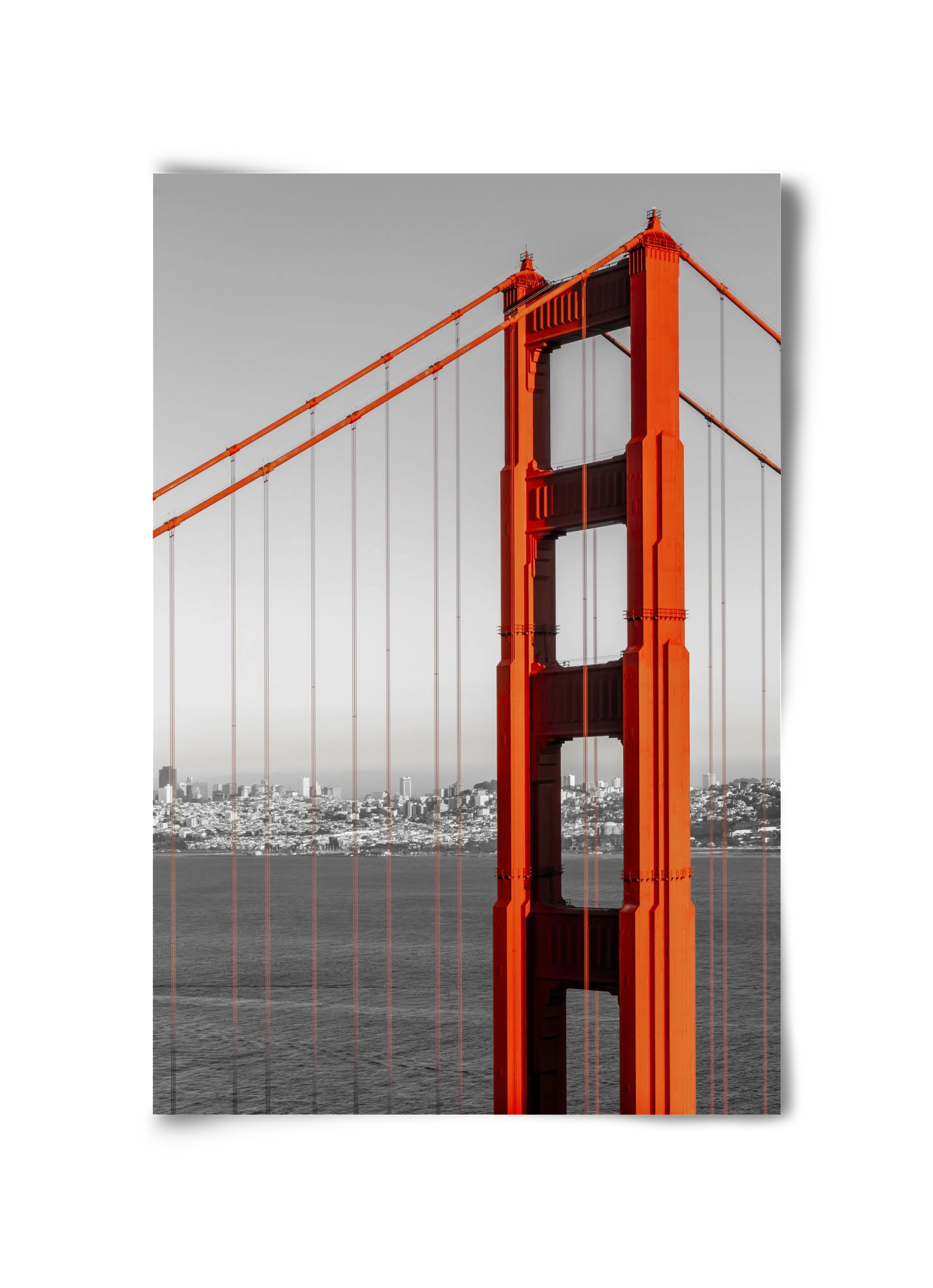 SAN FRANCISCO Golden Gate Bridge | color pop, 30x45 cm, Keret nélkül