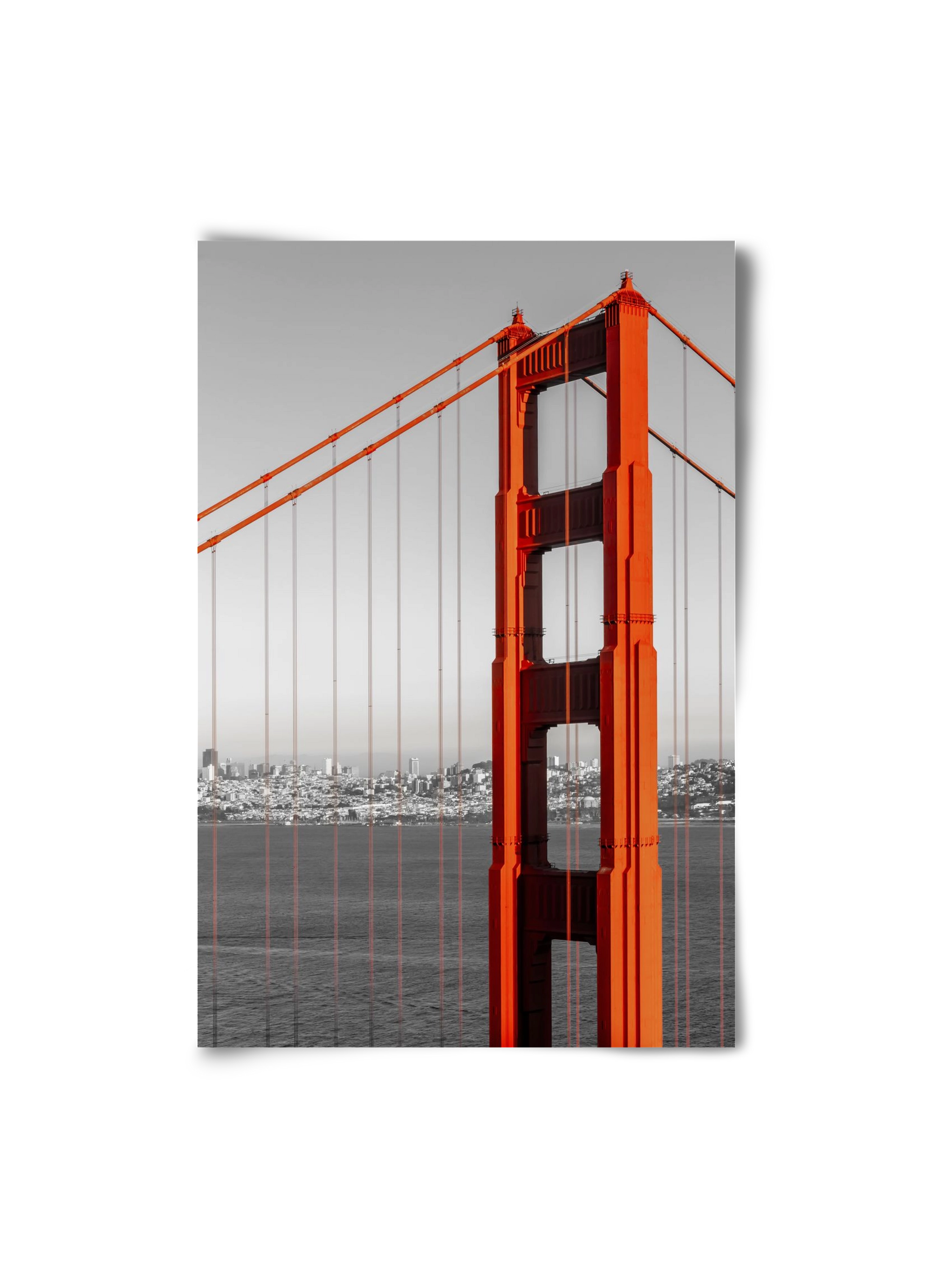 SAN FRANCISCO Golden Gate Bridge | color pop, 20x30 cm, Keret nélkül