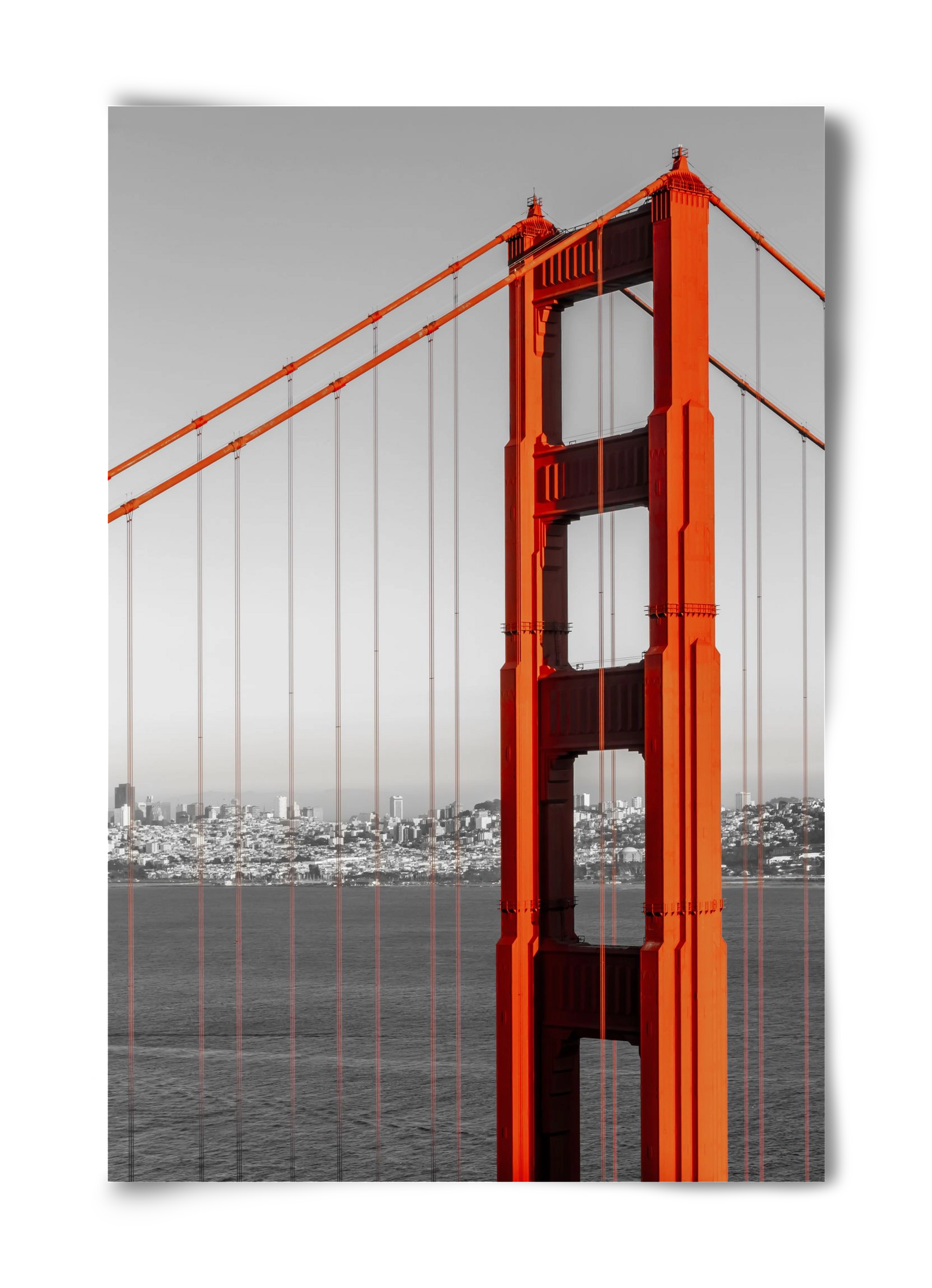 SAN FRANCISCO Golden Gate Bridge | color pop, 40x60 cm, Keret nélkül
