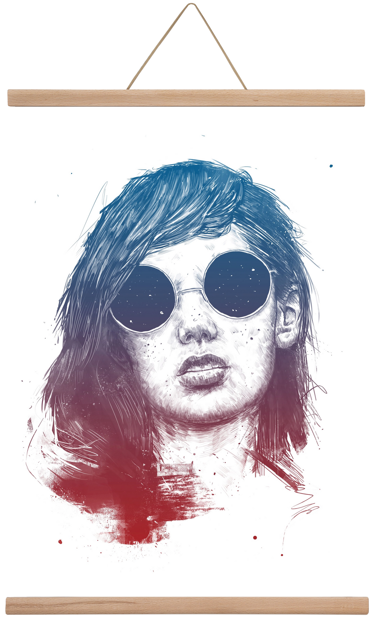 Summer Nights, 40x60 cm (40x60 cm), Tölgy akasztó