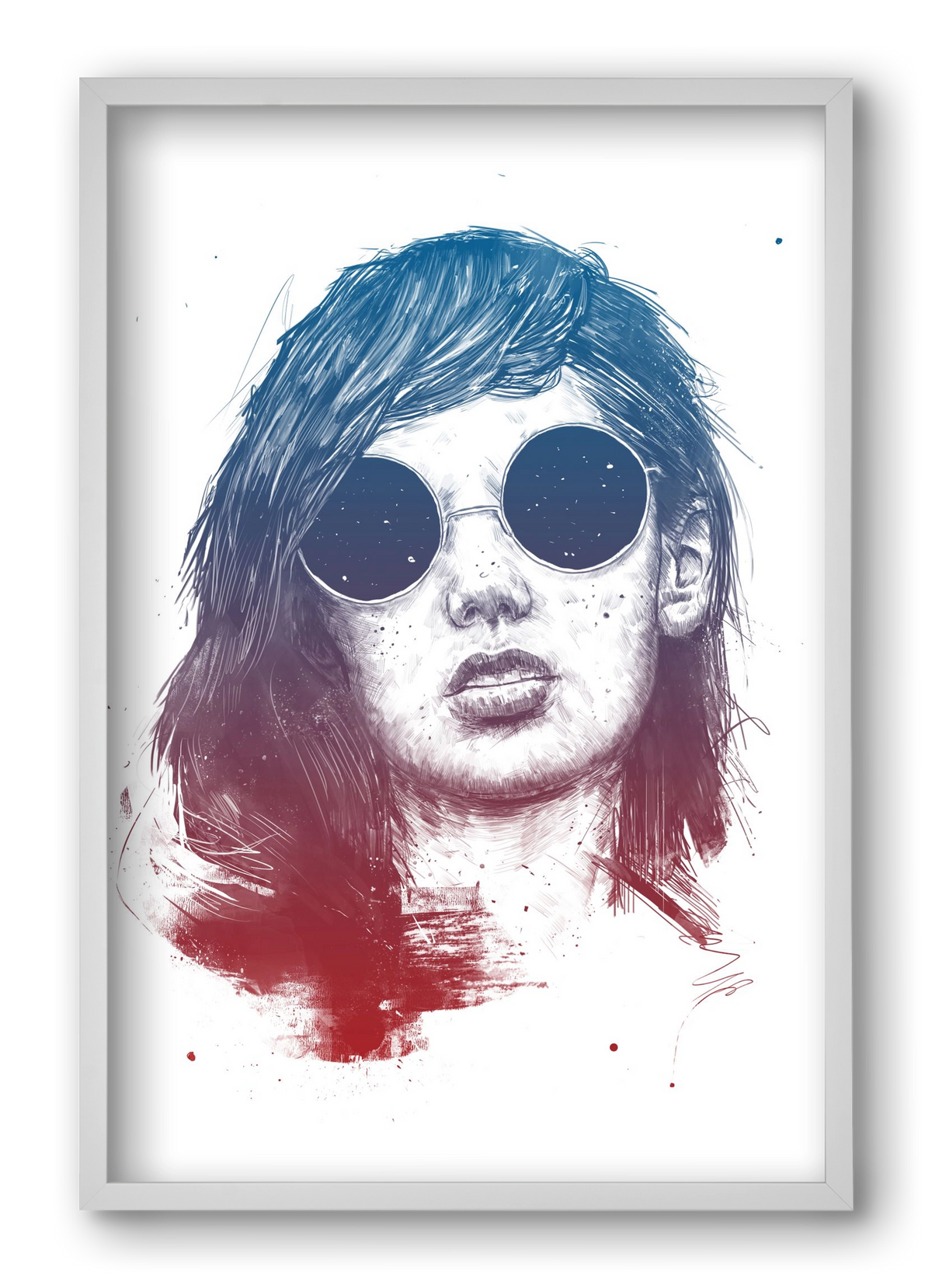 Summer Nights, 40x60 cm (40x60 cm), Fehér keret