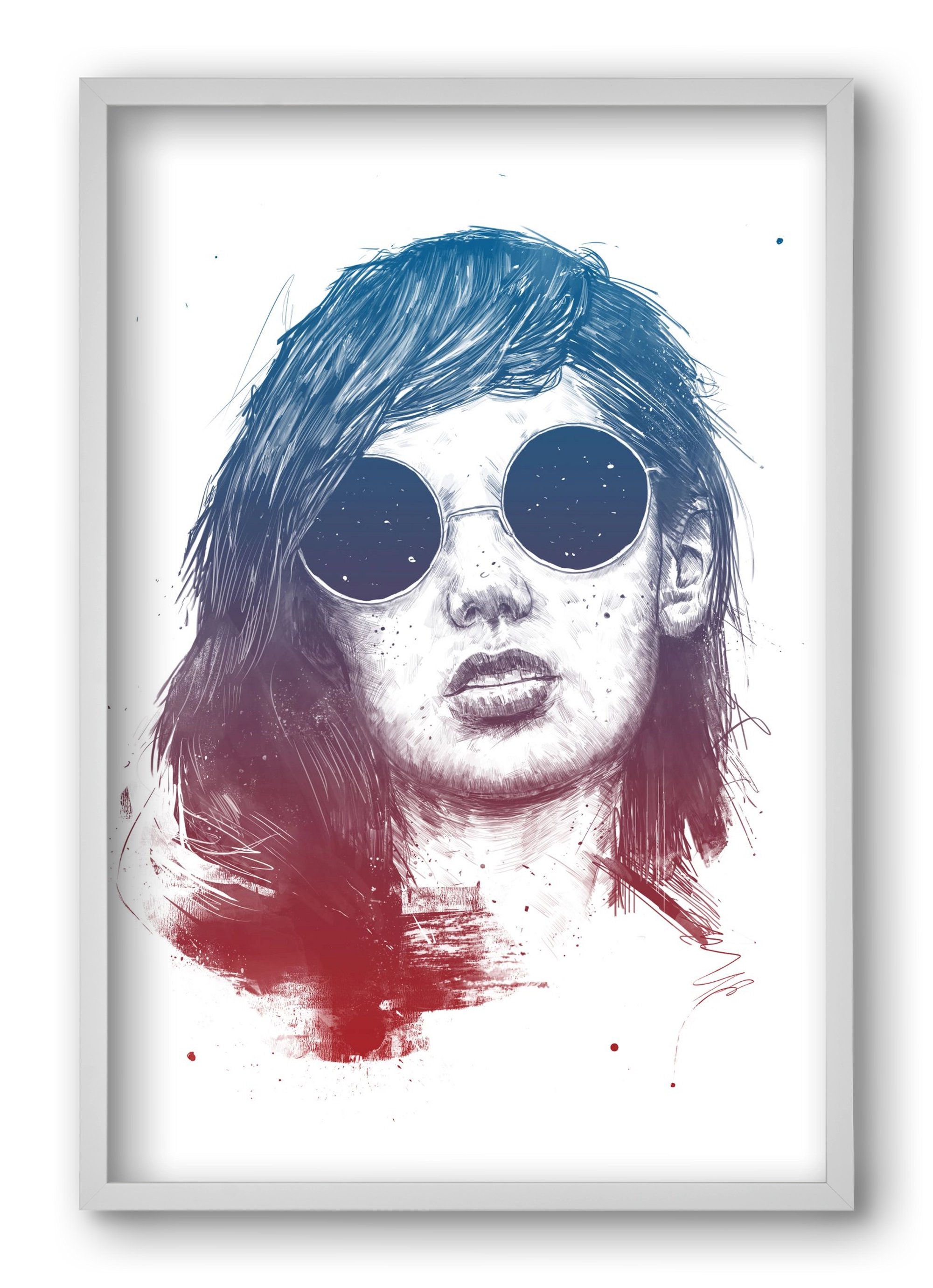 Summer Nights, 40x60 cm (40x60 cm), Fehér keret