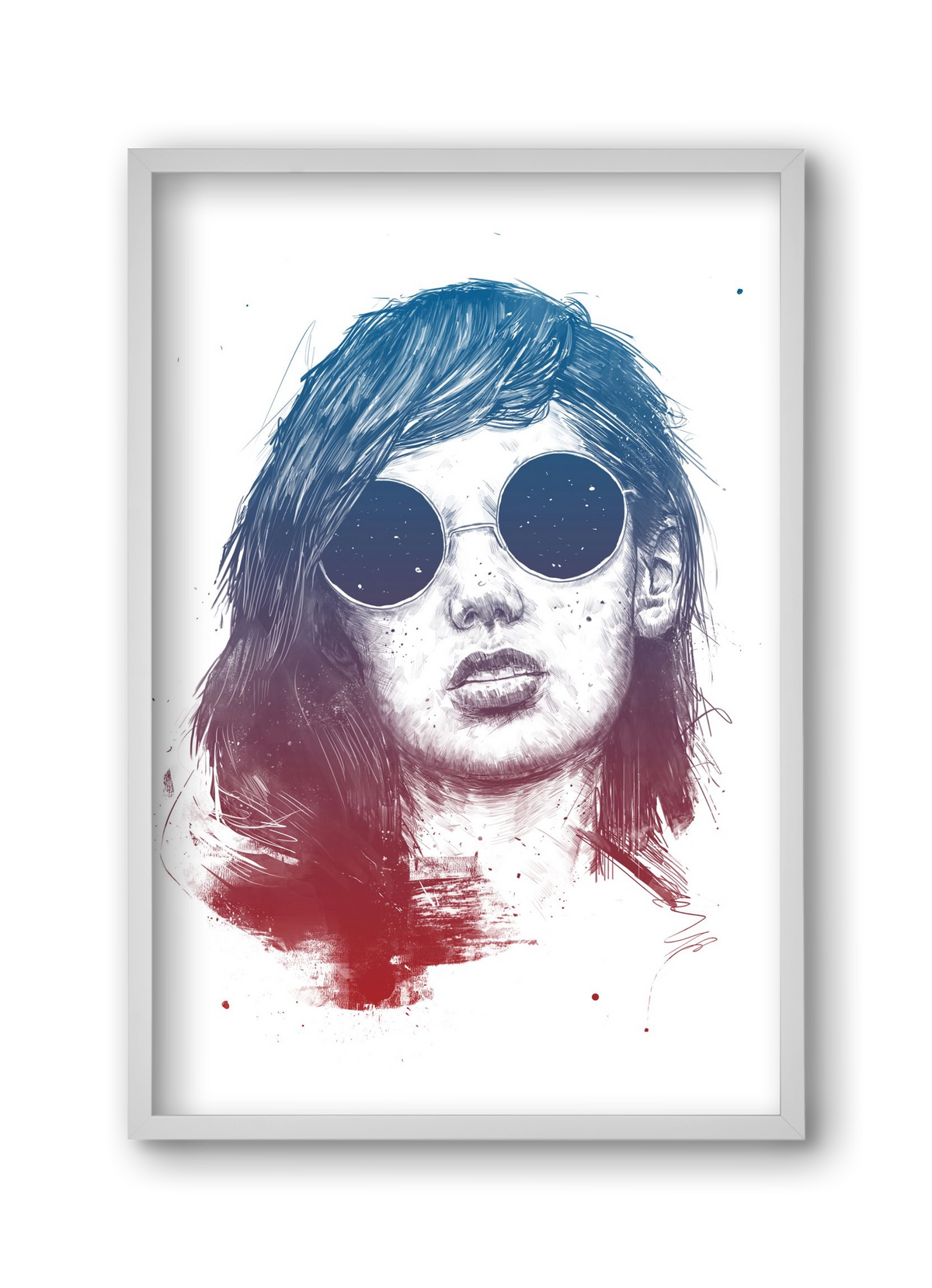 Summer Nights, 30x45 cm (30x45 cm), Fehér keret