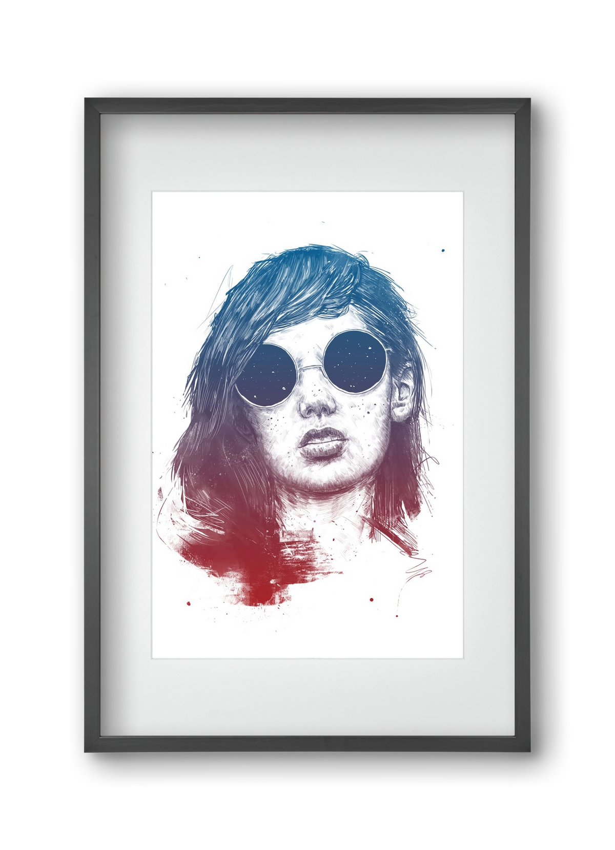 Summer Nights, 30x45 cm (20x30 cm), Fekete keret, paszpartuval