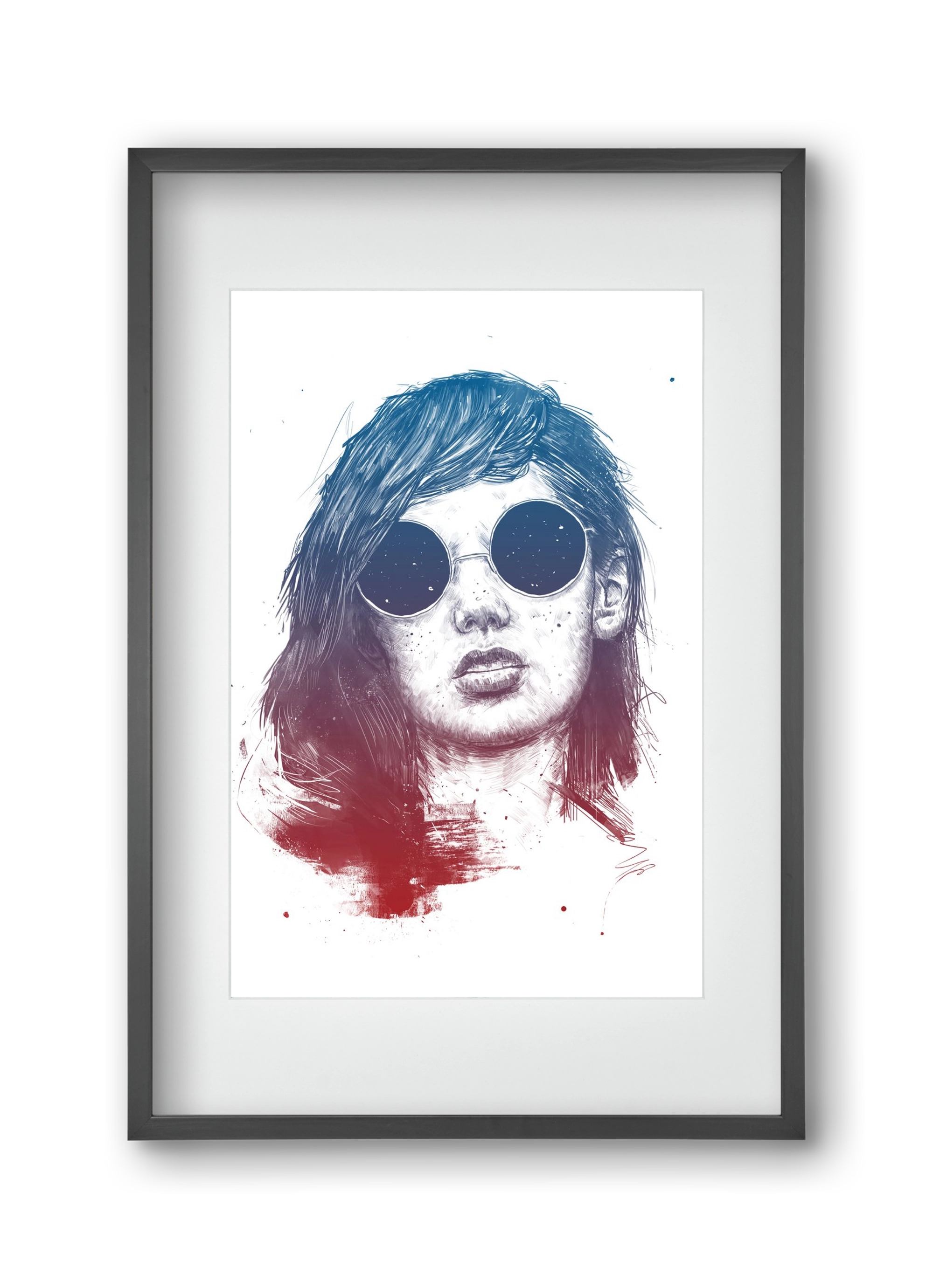 Summer Nights, 30x45 cm (20x30 cm), Fekete keret, paszpartuval