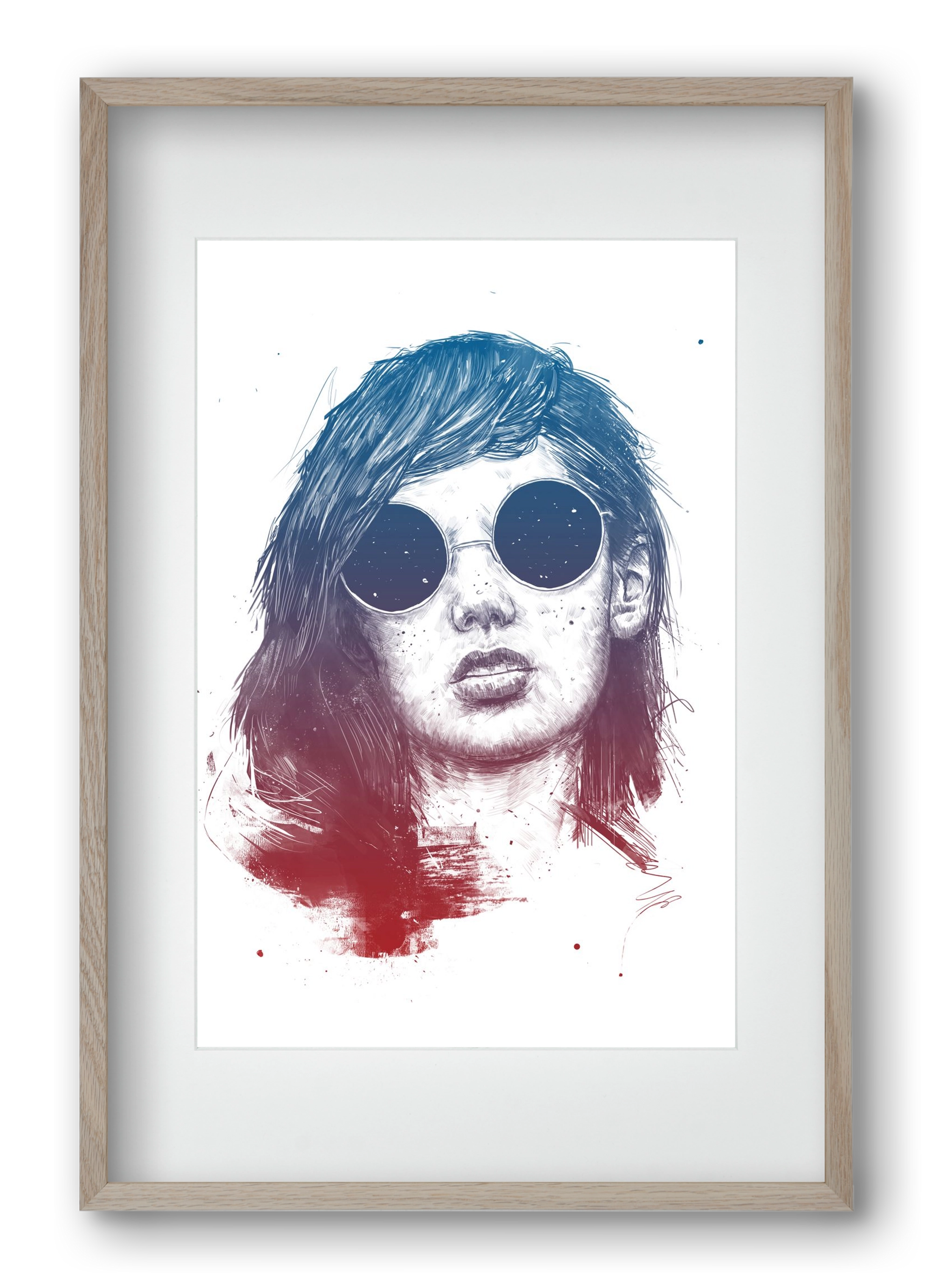 Summer Nights, 40x60 cm (30x45 cm), Tölgy keret, paszpartuval